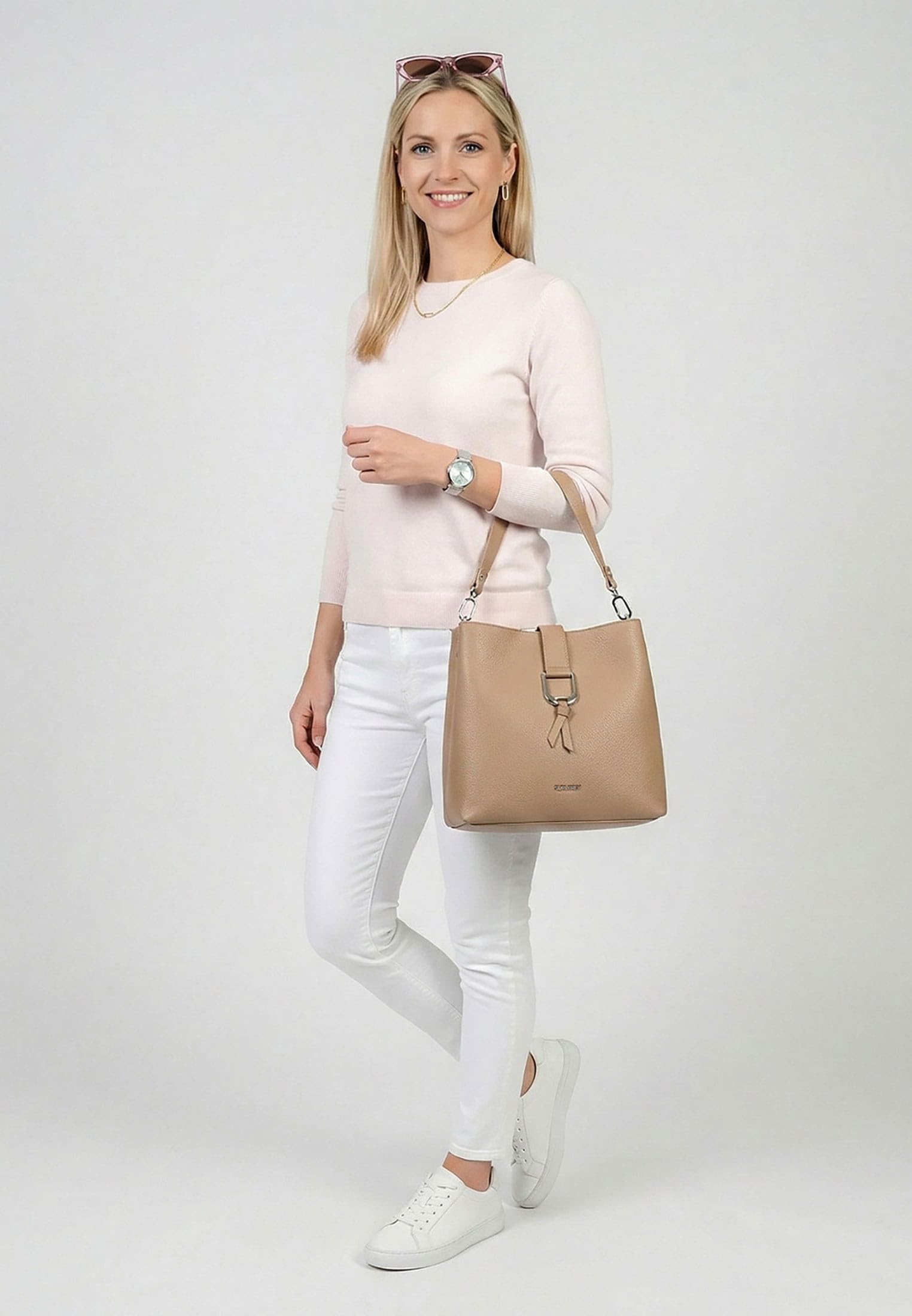 SURI FREY Keely 17224 Beutel Sand Lederoptik