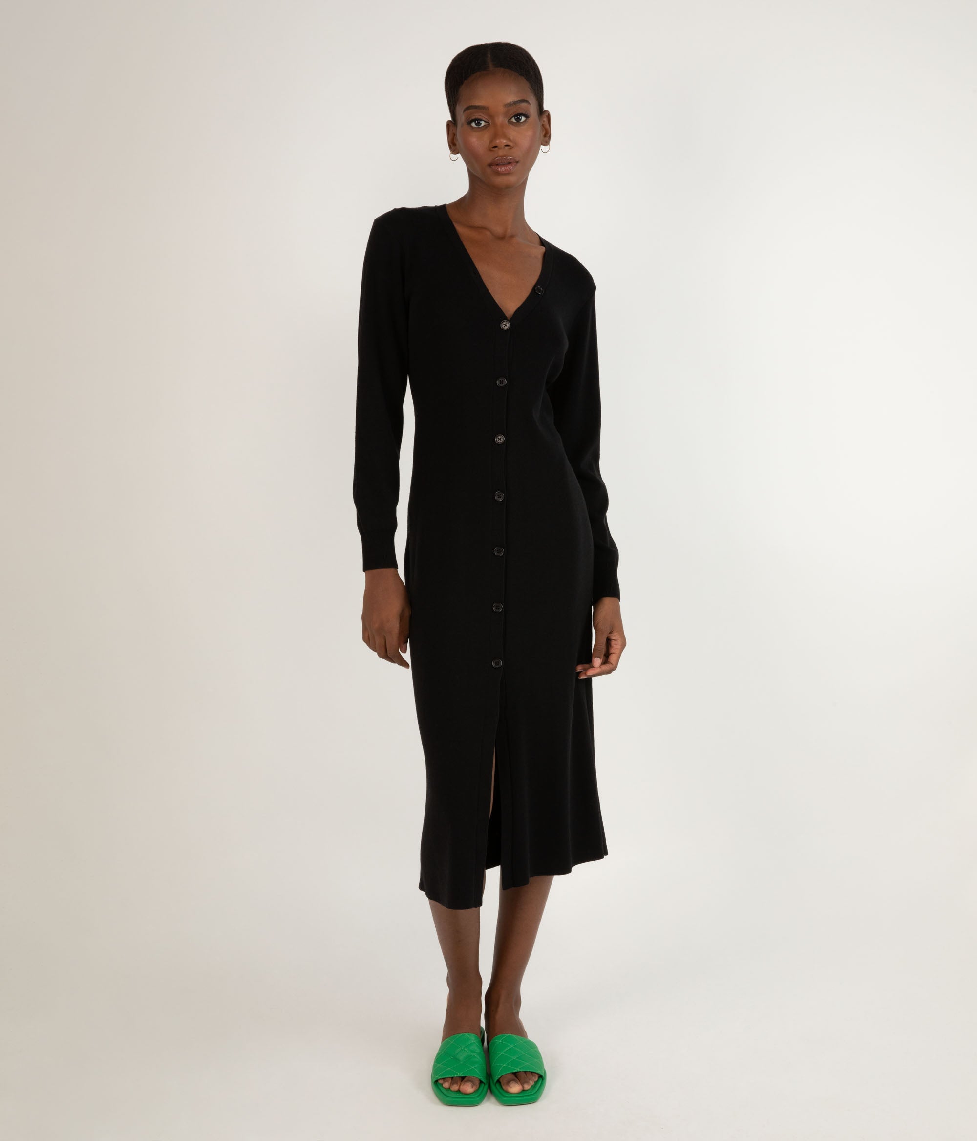 Matt & Nat Franek Cardigan Sage Strickjacke lang vegan