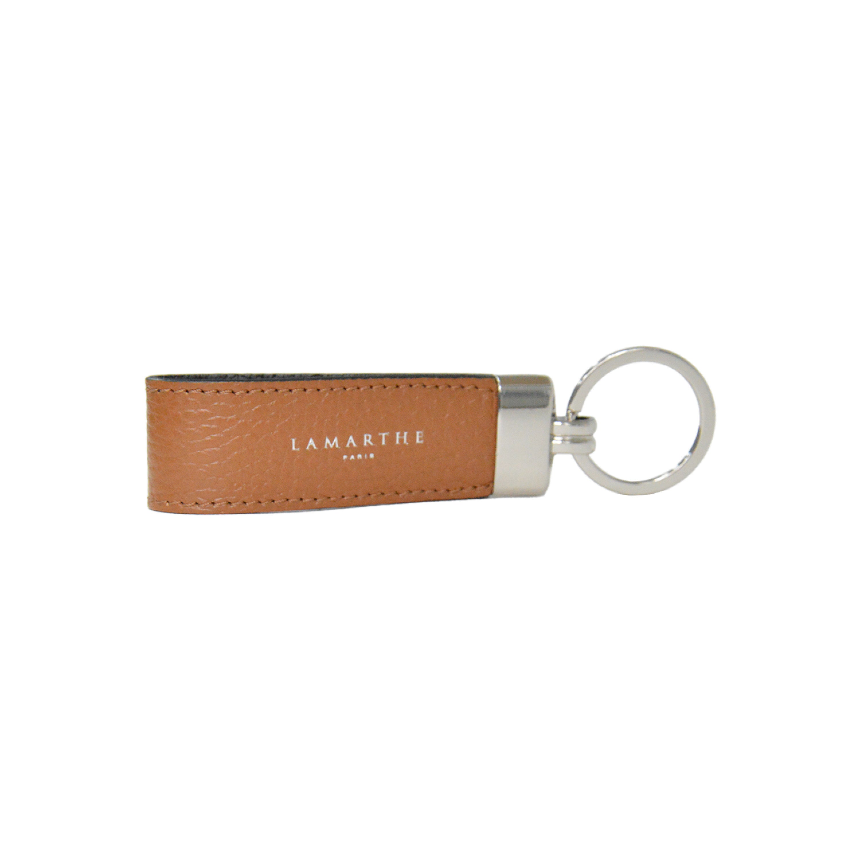 Lamarthe Charms Schlüsselanhänger Leder Cognac 9cm