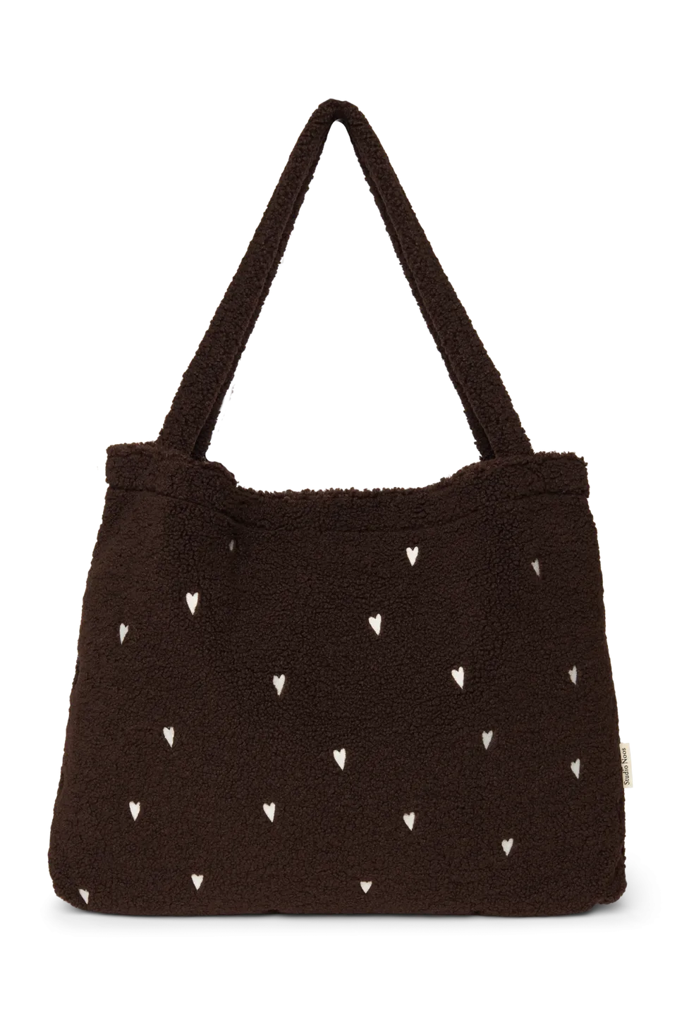 Studio Noos Teddy Mom Bag Handtasche Chocolate Hearts Plüsch