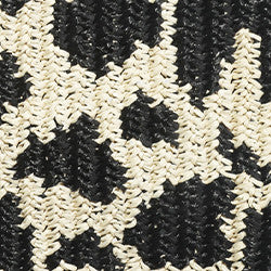 Maria la Rosa Americana Crochet Tasche Schwarz Ecru
