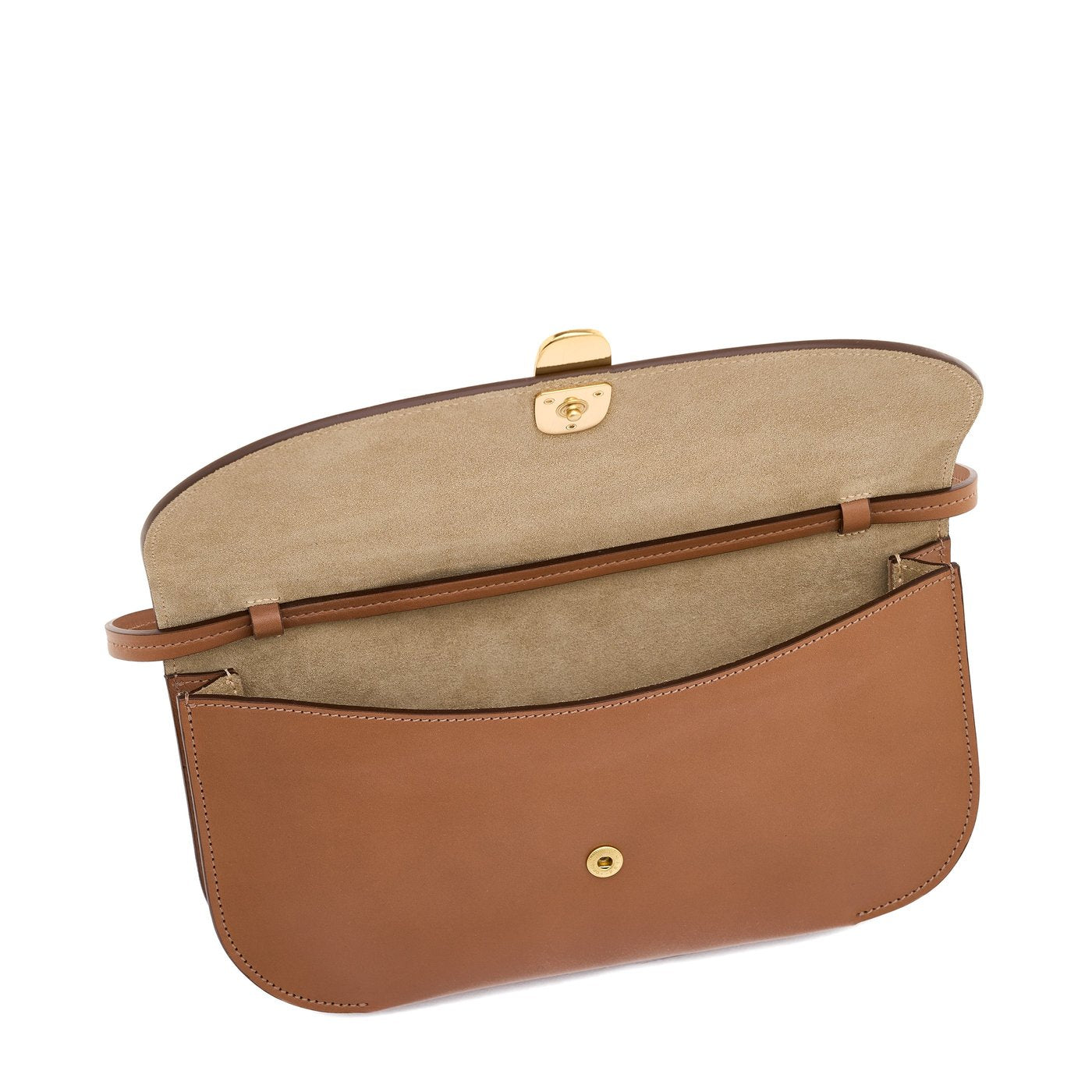 Il Bisonte Atelier Pochette Schoko Glattleder