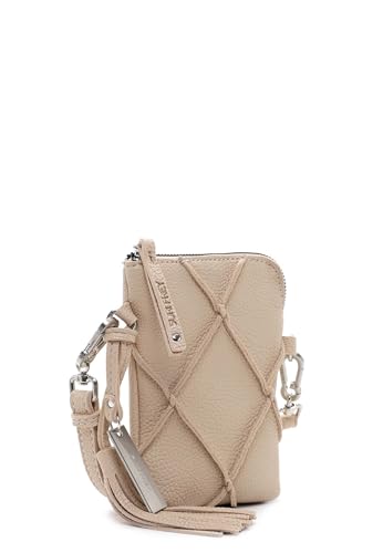 SURI FREY Lilly Handytasche Sand Rautenmuster