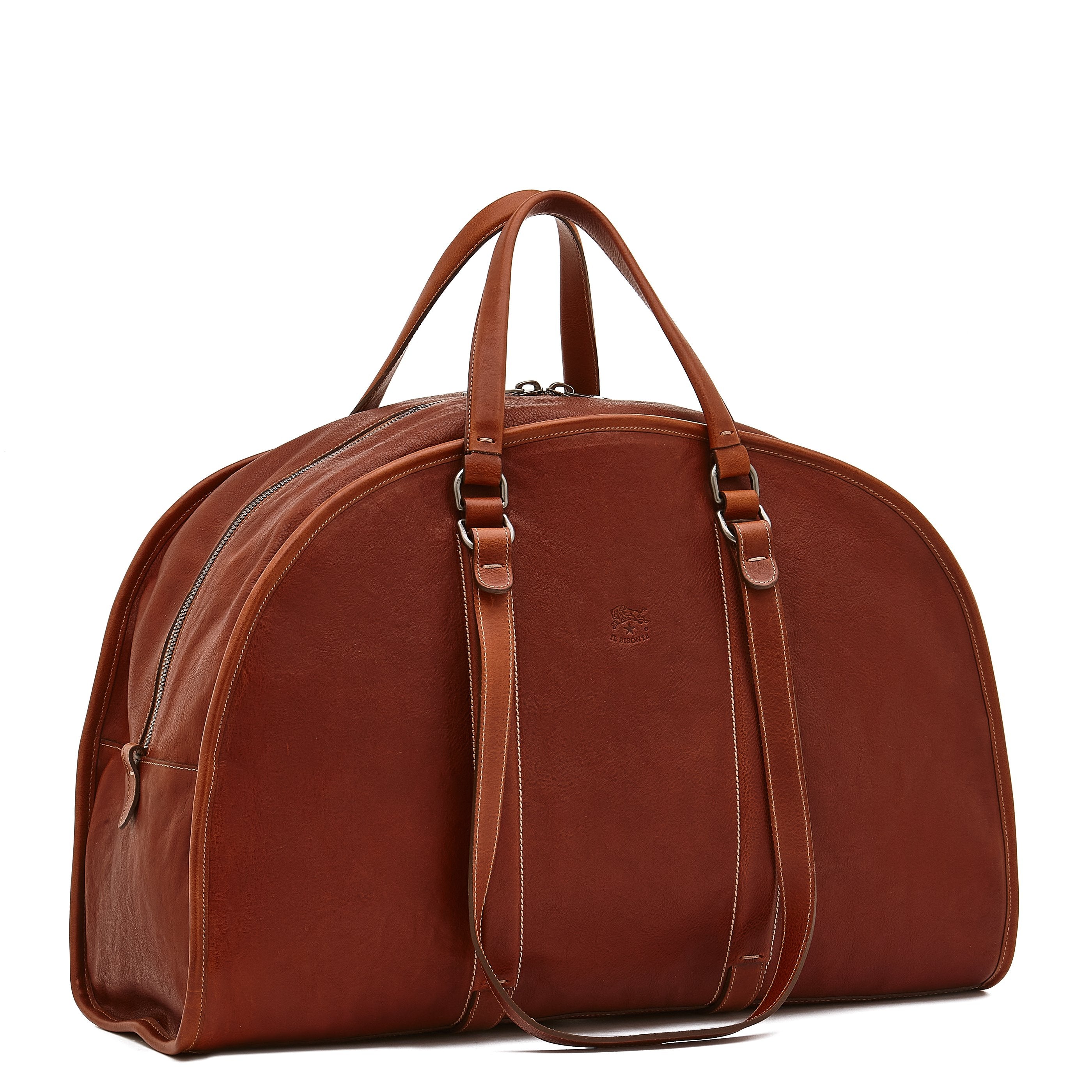 Il Bisonte Frame Reisetasche Sepia Vollleder