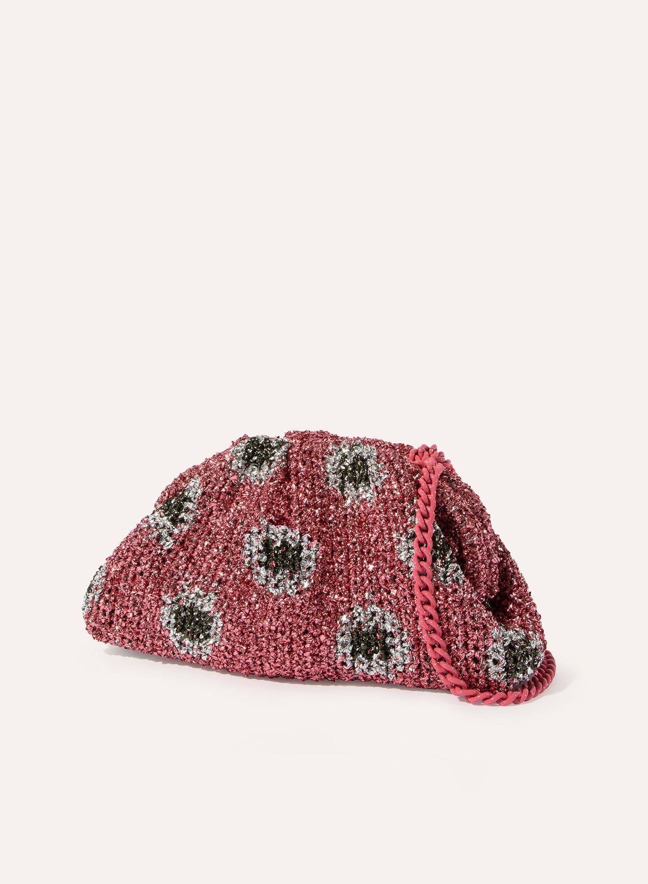 Maria la Rosa Eyes Game Bag Clutch Military Animalier