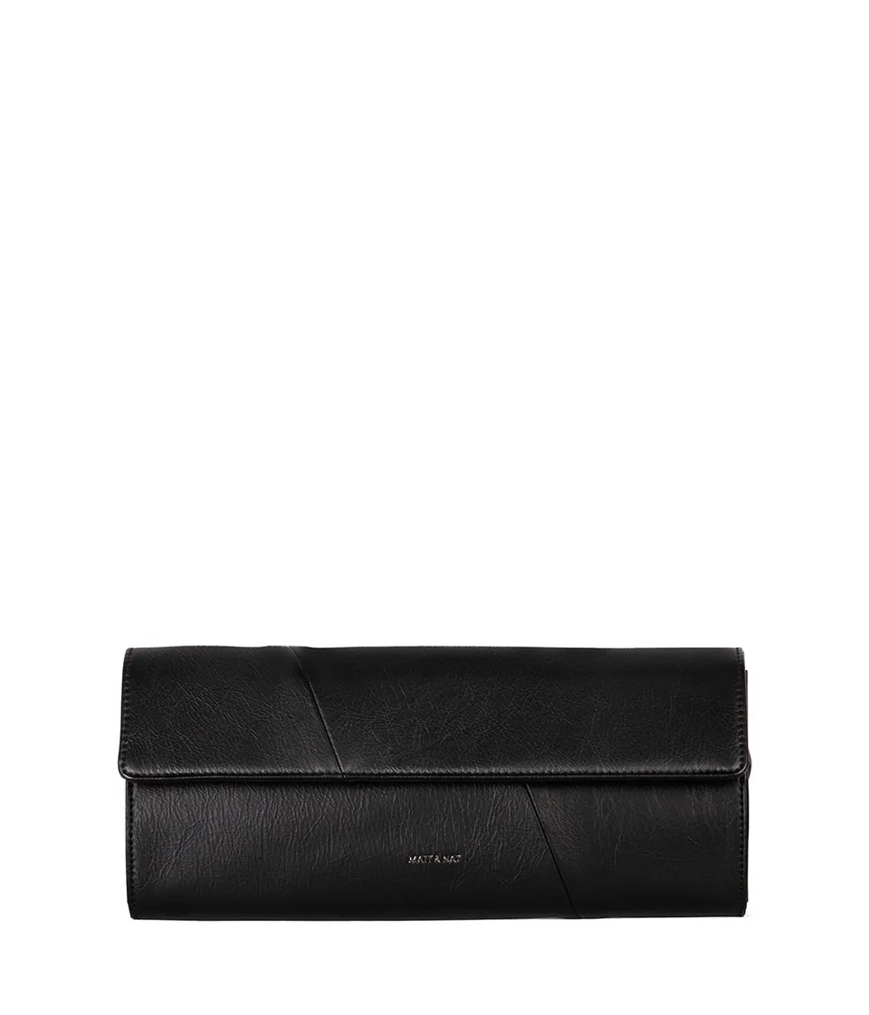 Matt & Nat Edia Clutch Schwarz vegan