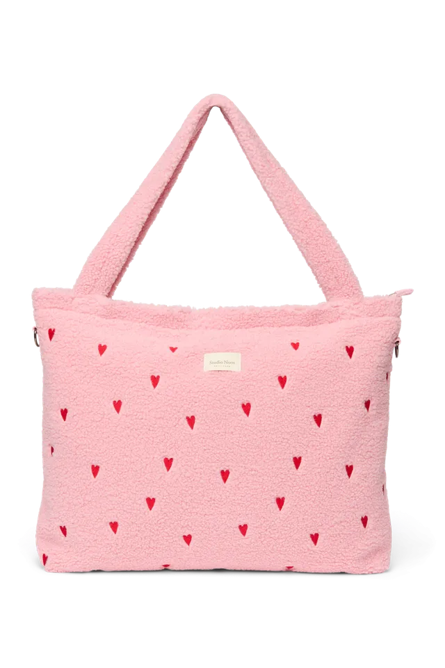 Studio Noos Teddy Wickeltasche Hellrosa Hearts