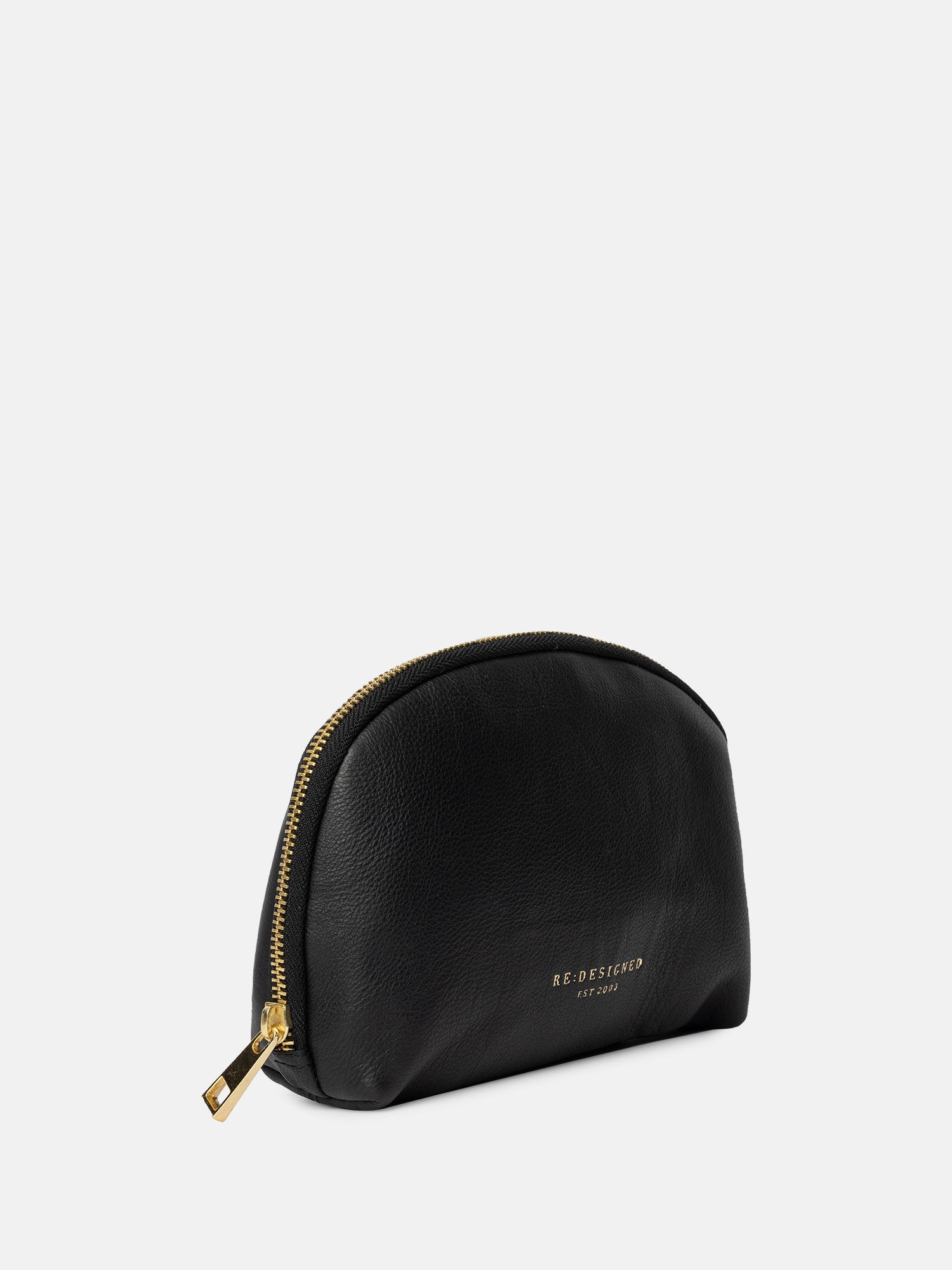 RE:DESIGNED Hoshi 6332 Kulturtasche Schwarz Leder