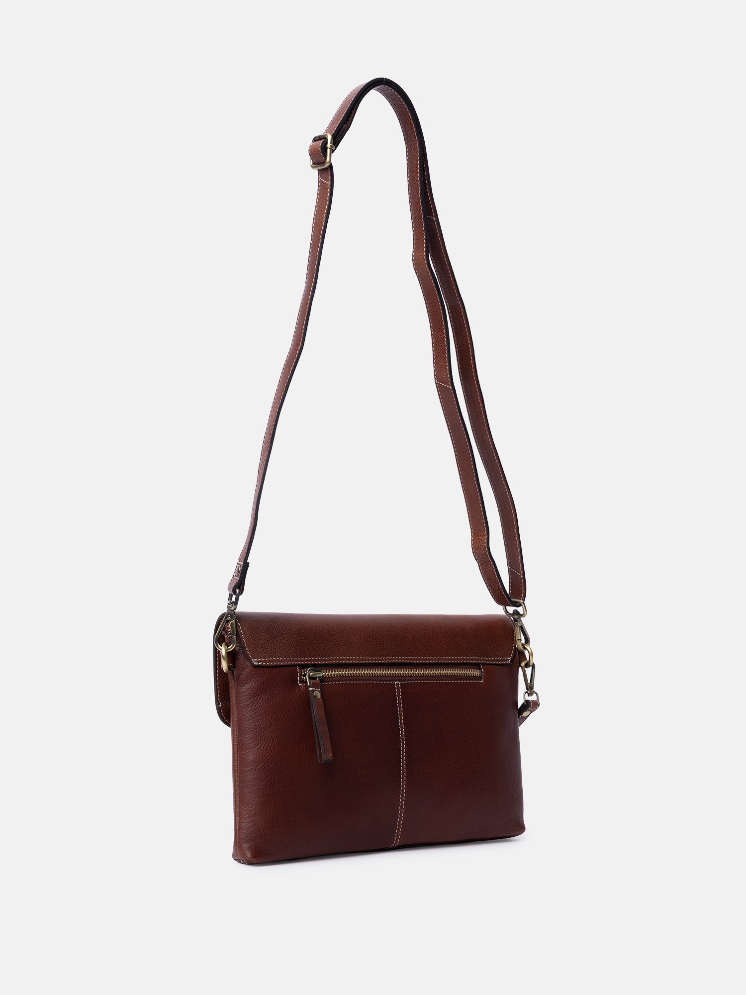 RE:DESIGNED Saya Umhängetasche Cognac Vollleder