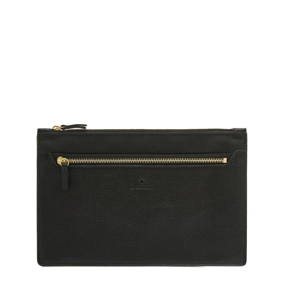 Il Bisonte Musa Kulturtasche Vollleder Schwarz Reisezubehör