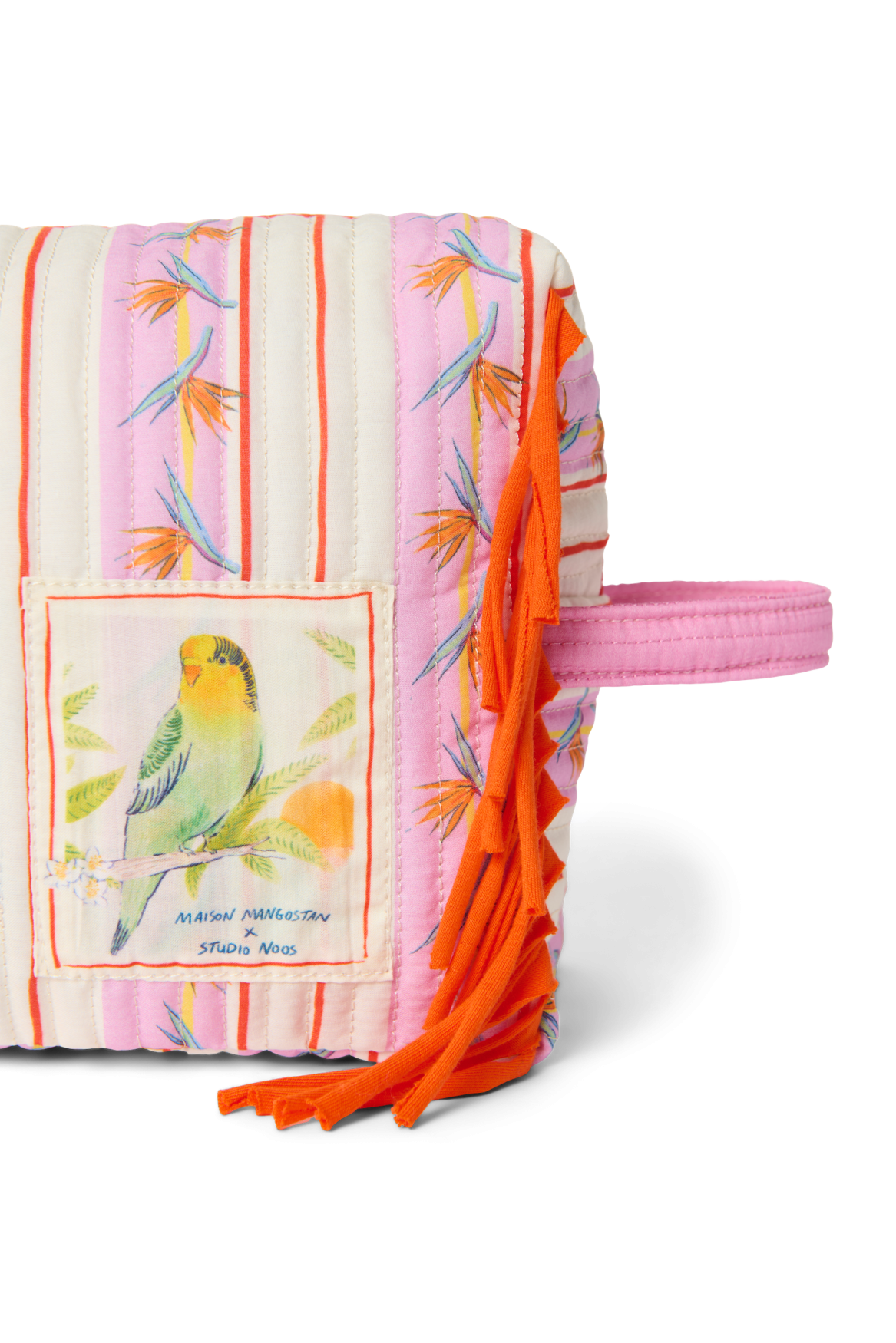 Studio Noos Maison Mangostan Birds Kulturtasche Rosa