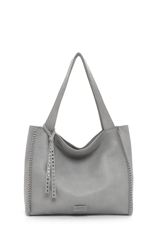 SURI FREY Franzy Cityshopper M Schultertasche Hellgrau DIN A4
