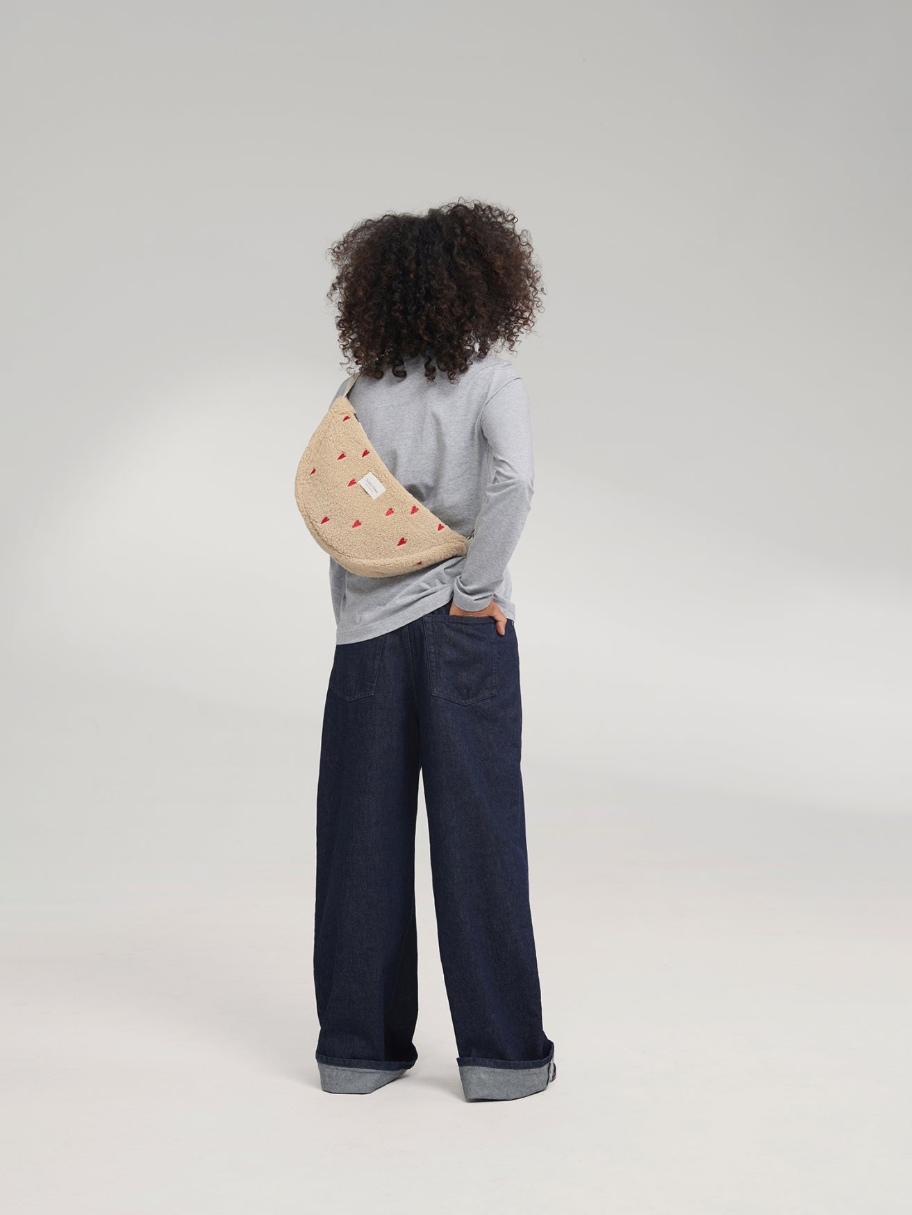 Studio Noos Teddy Fanny Pack Bauchtasche Ecru Hearts