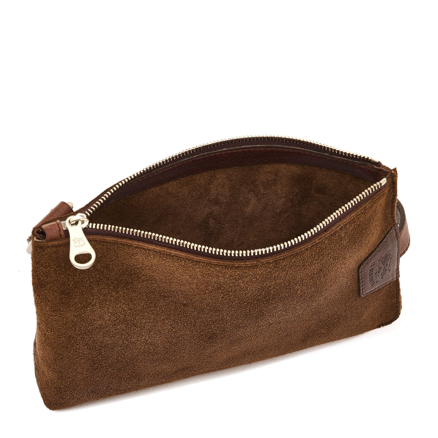 Il Bisonte Duccio Bauchtasche Veloursleder Braun
