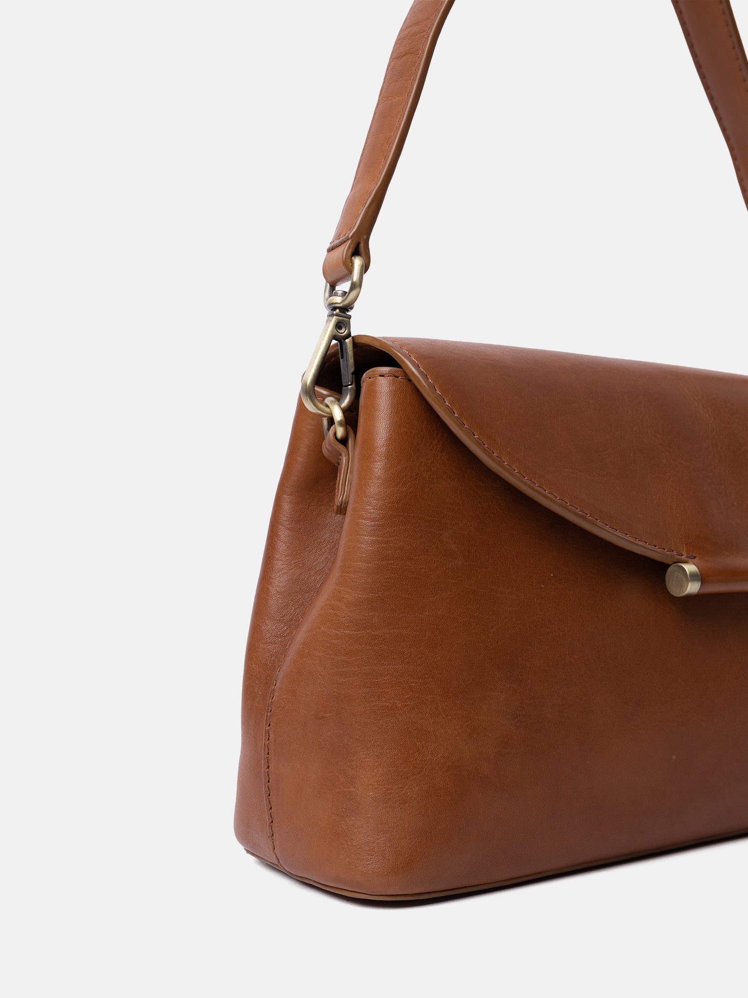 RE:DESIGNED Sonia 6674 Schultertasche Tan Vollleder