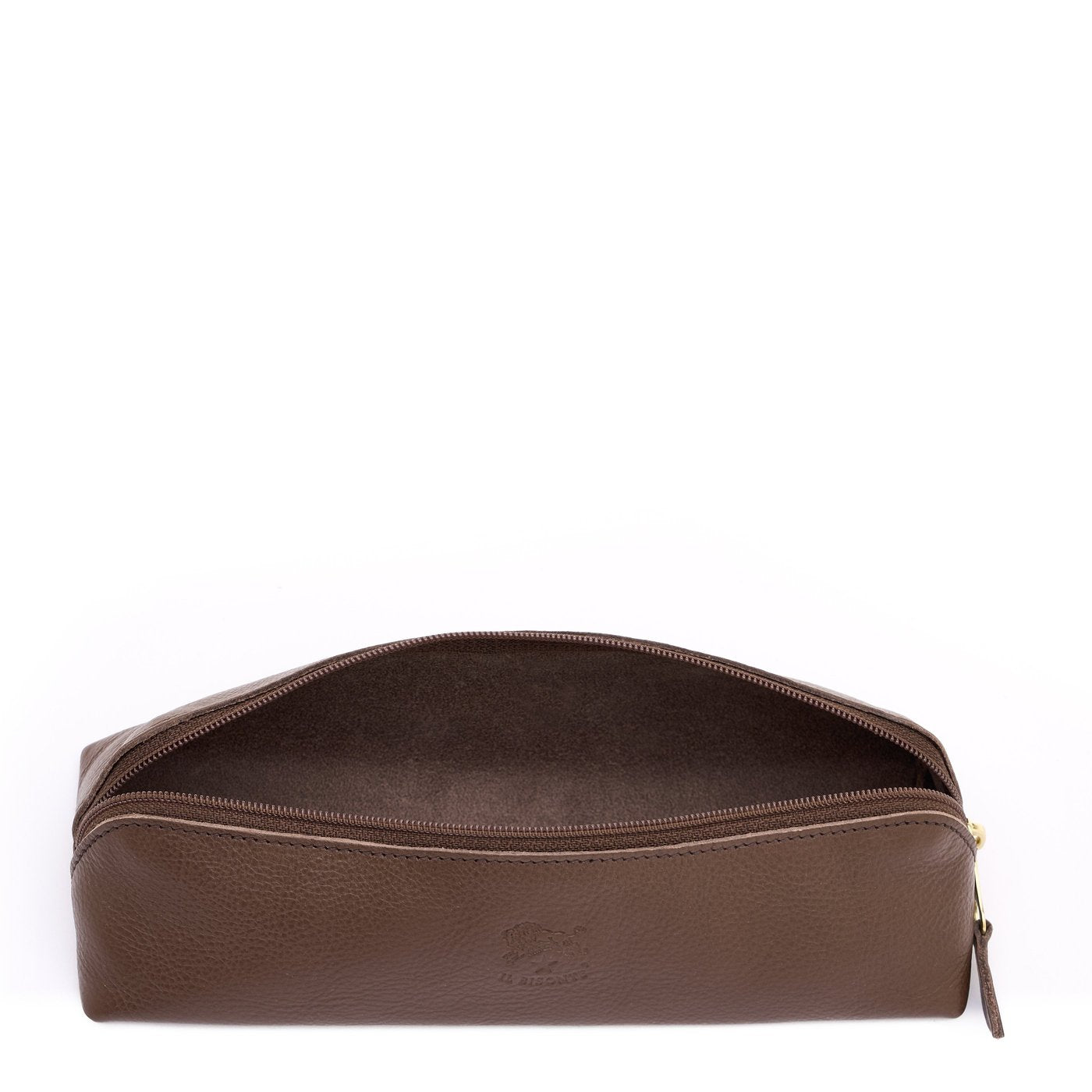 Il Bisonte Astuccio Federmäppchen Tabakbraun Vollleder