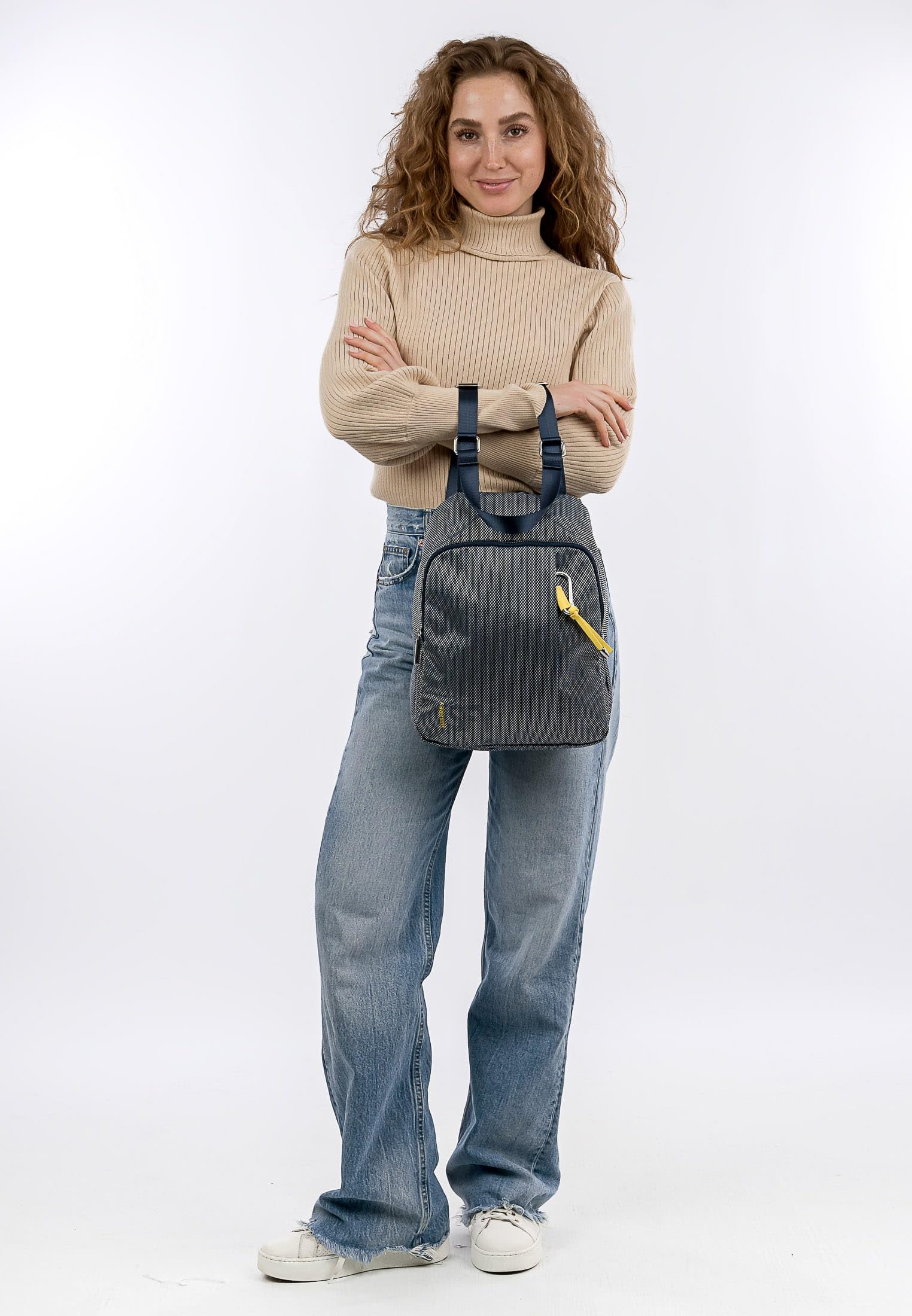 SURI FREY Marry Rucksack Blau mit 2 Hauptfächern