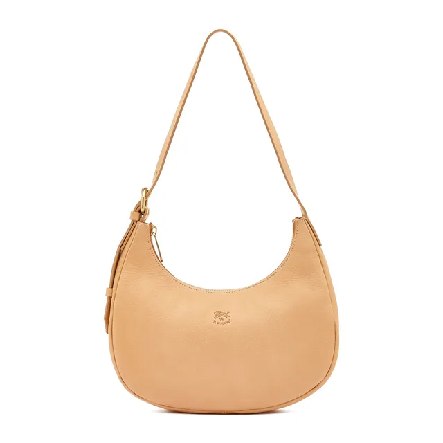 Il Bisonte Belcanto Schultertasche natur Vollleder klein