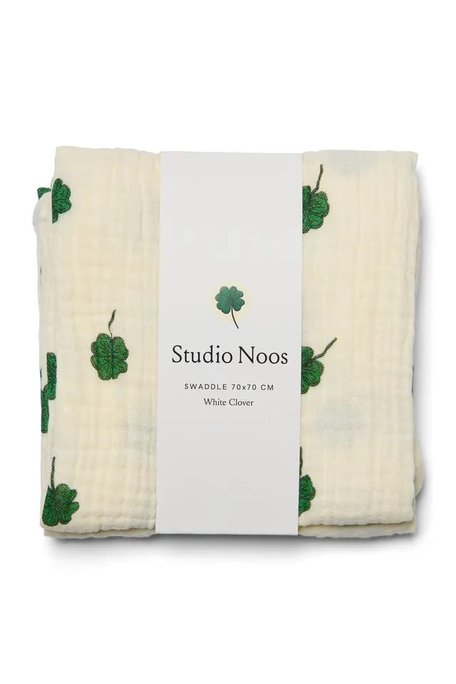 Studio Noos Swaddle Mulltuch White Clover Medium
