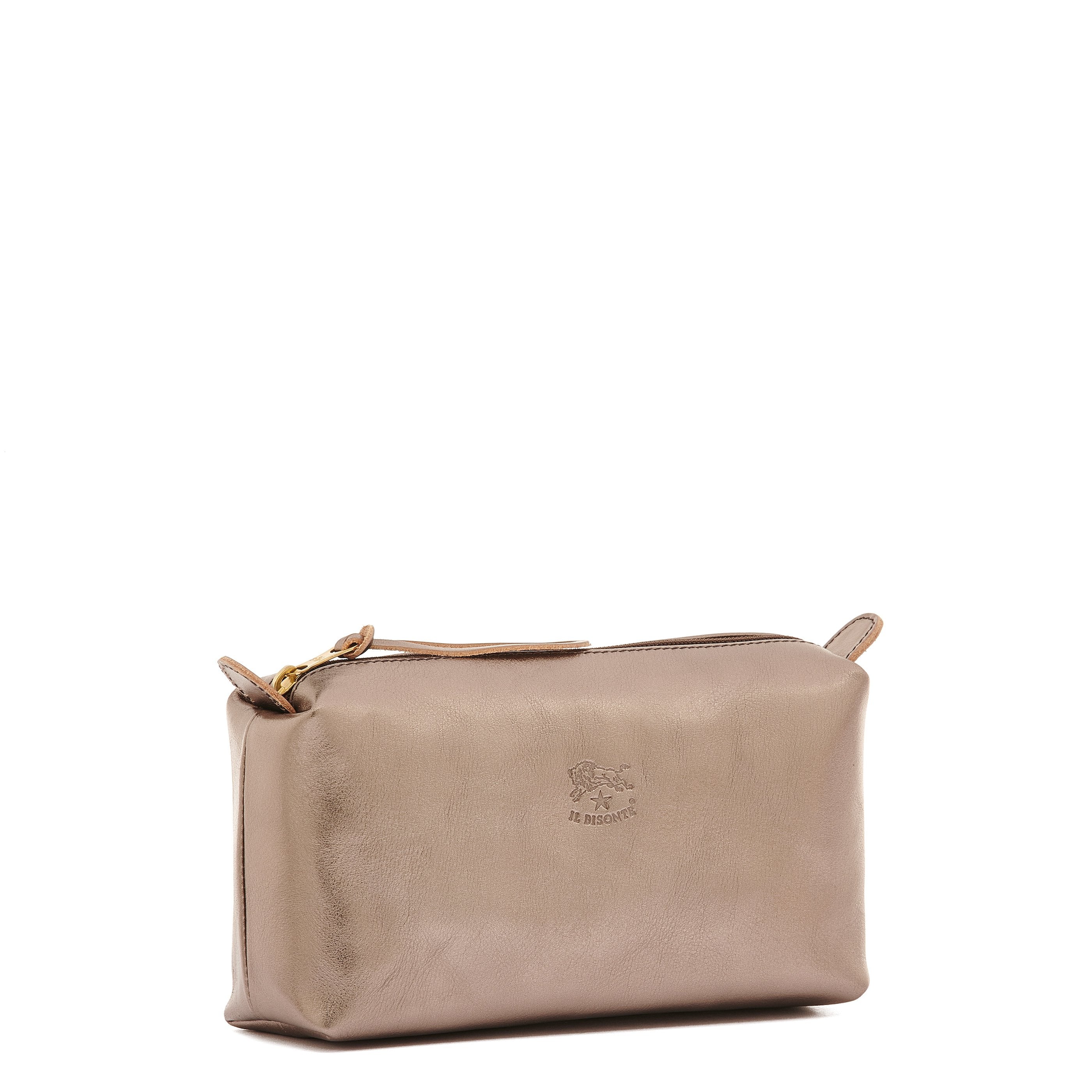 Il Bisonte Beauty-Case Vollleder bronze metallic