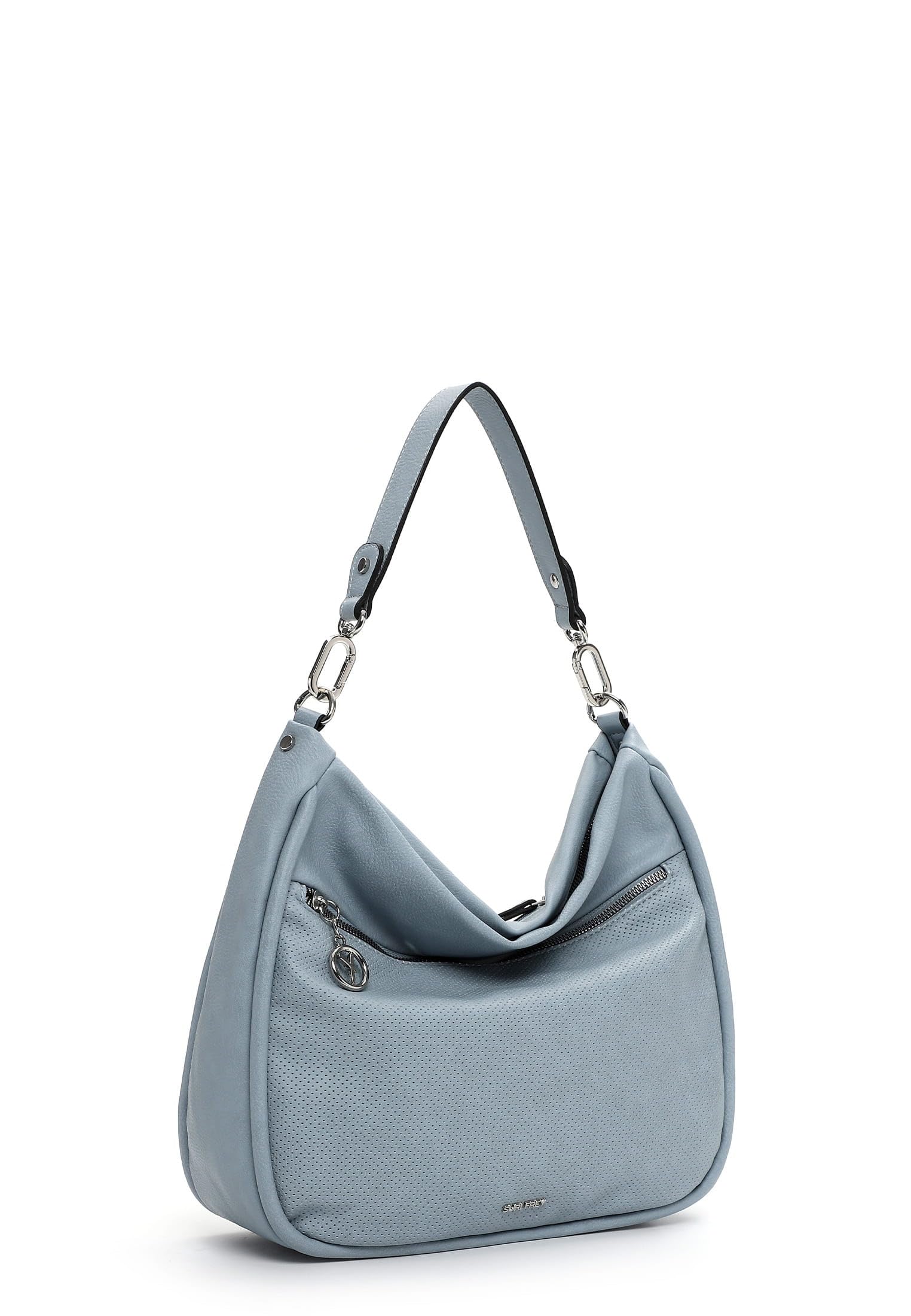 SURI FREY Patsy Shoulderbag Schultertasche Crystal Blue perforiert