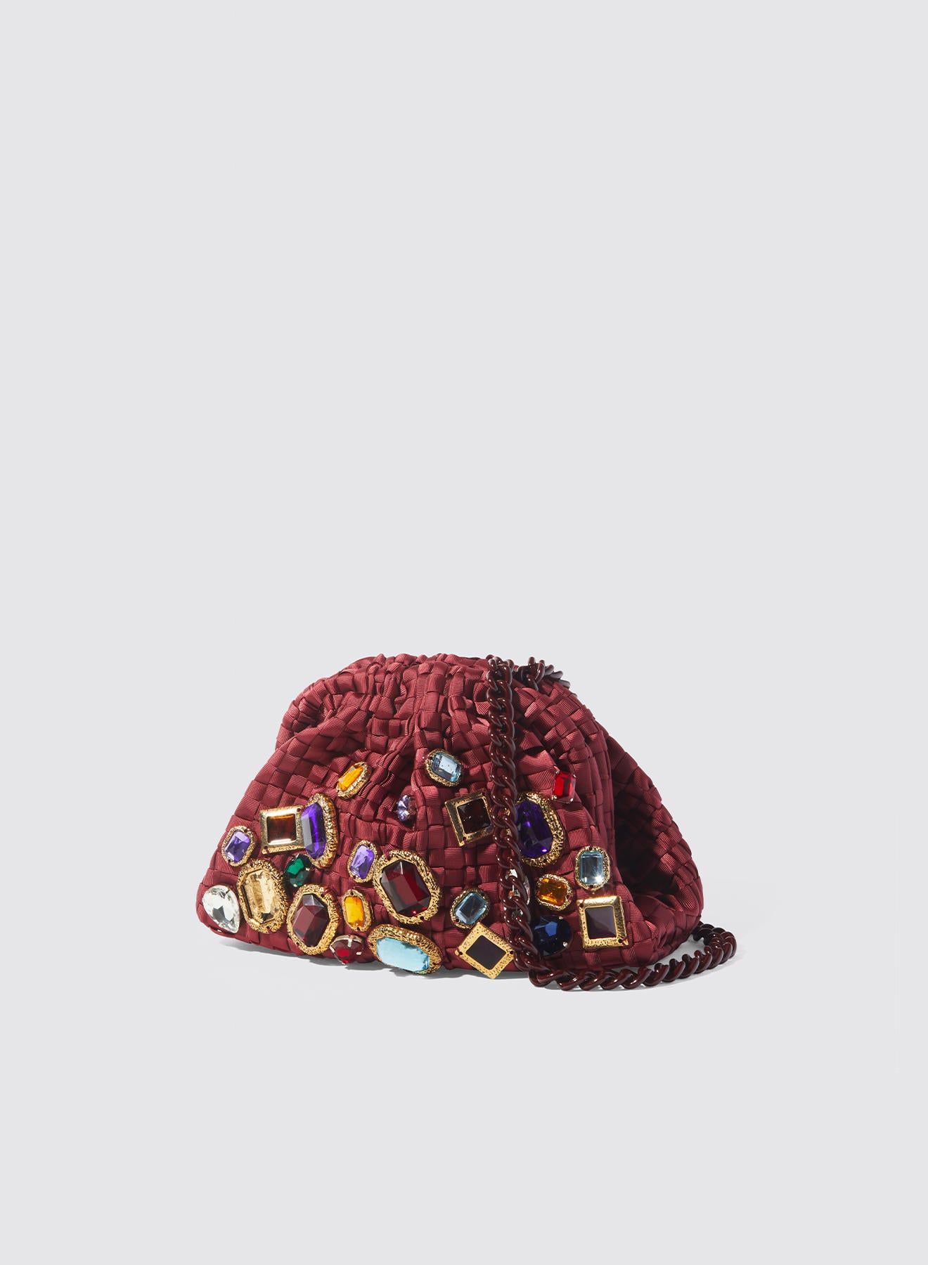 Maria la Rosa Mosaic Mini Bag Fuchsia Handtasche