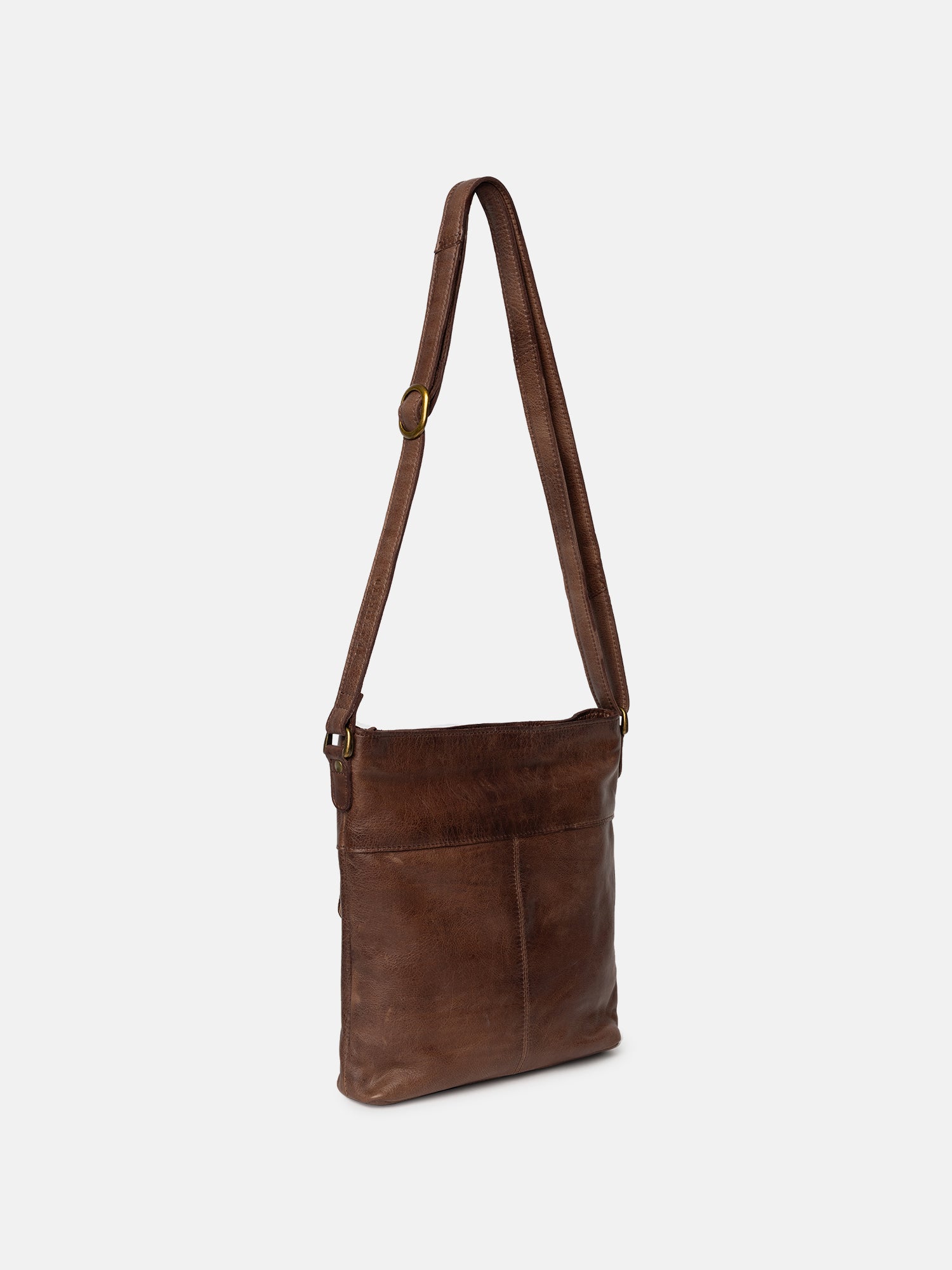 RE:DESIGNED Kay Urban Schultertasche Woodsmoke Leder