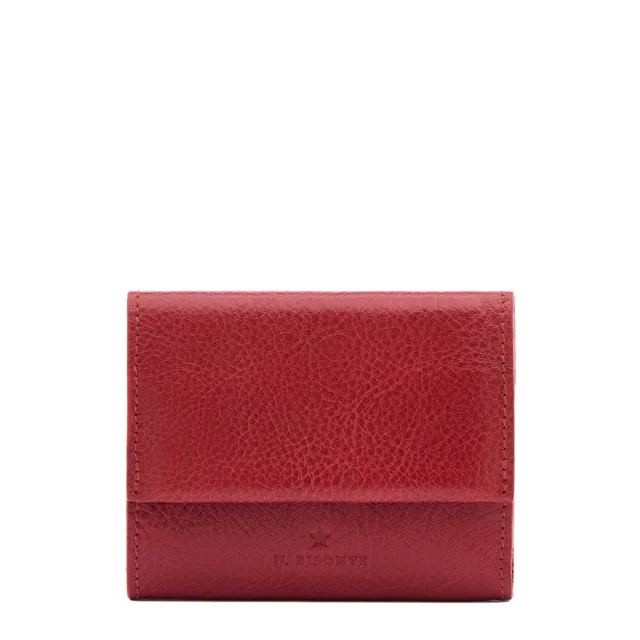 Il Bisonte Anna Geldbörse Rot Kleines Leder