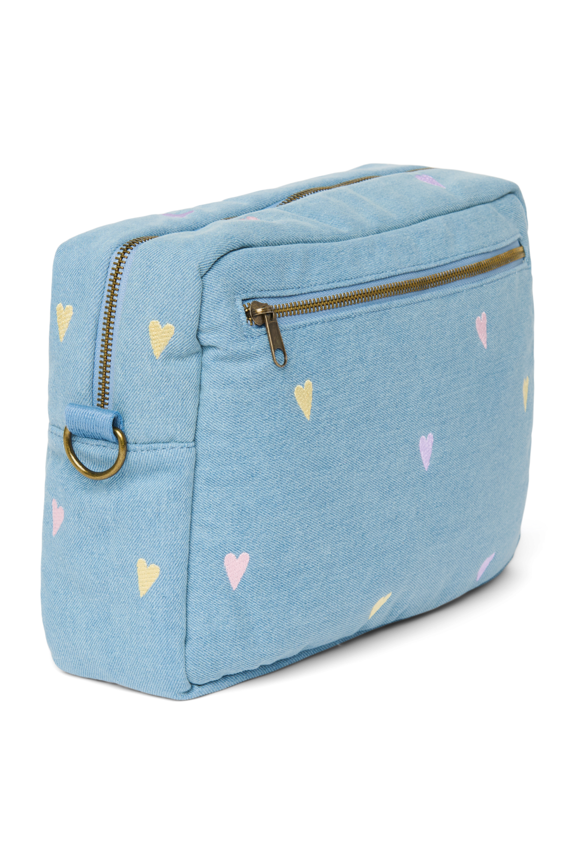 Studio Noos Denim Stroller Organizer Kinderwagentasche Hellblau
