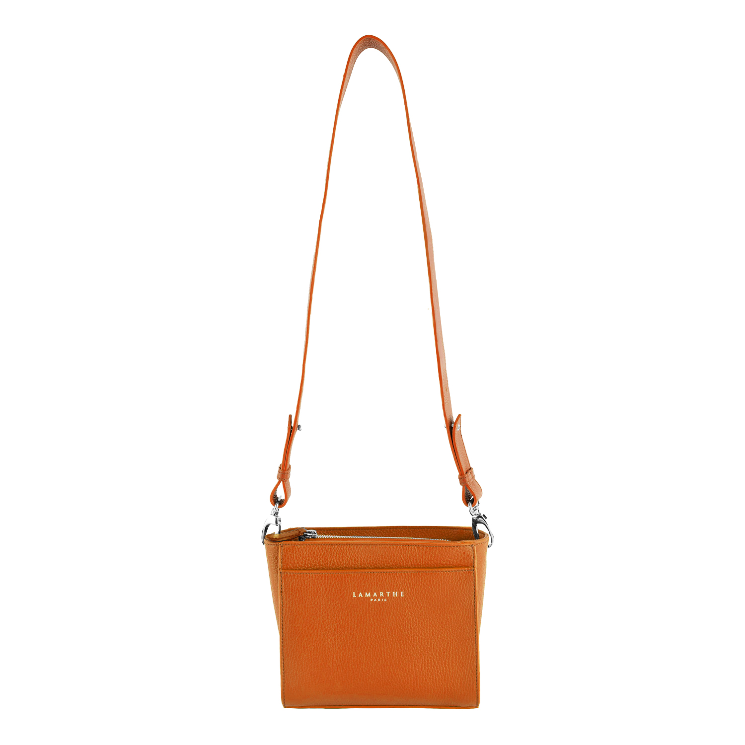 Lamarthe Fidèle Crossbody Orange Vollleder 20 cm