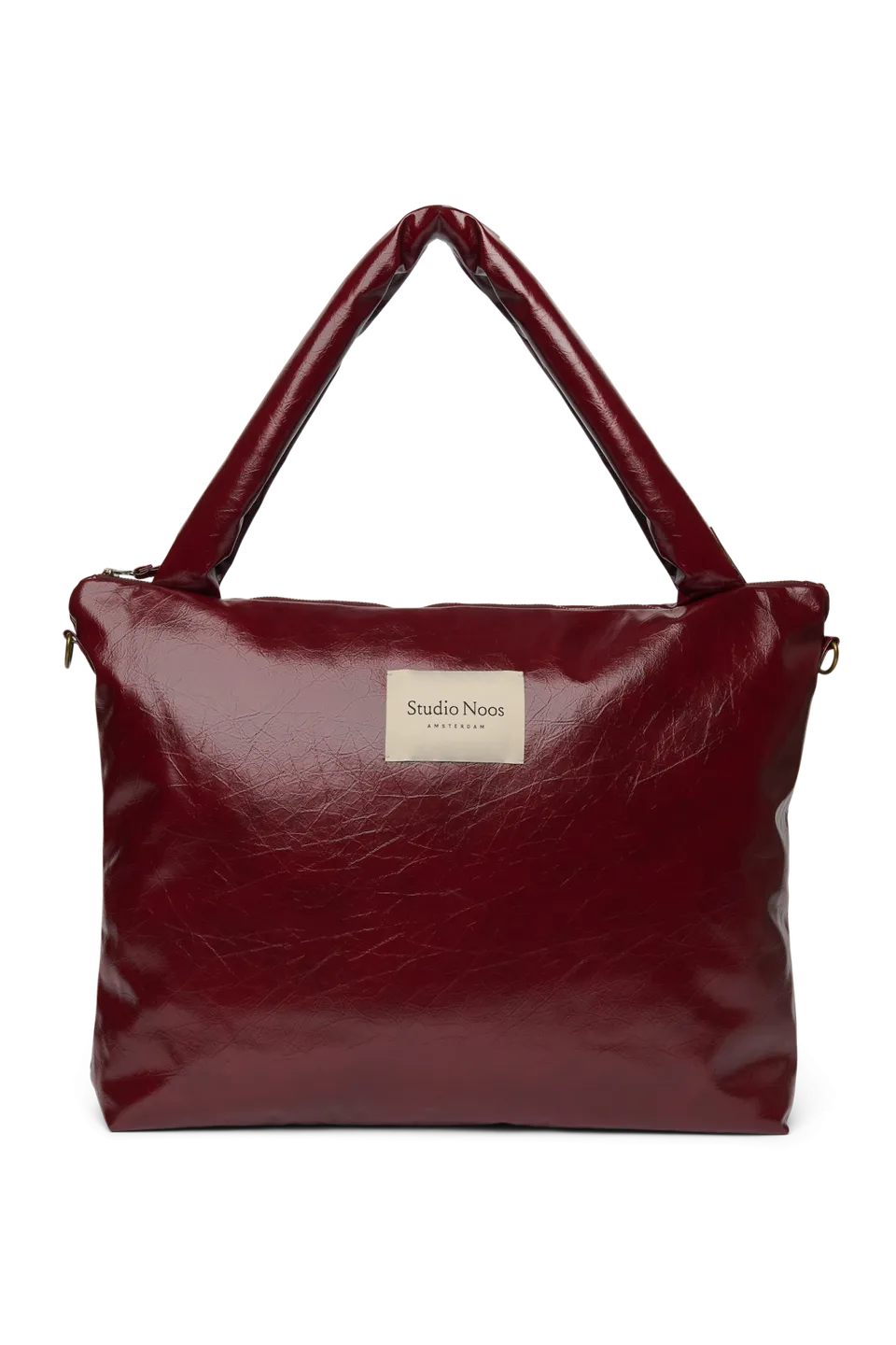 Studio Noos Vegan Leather Wickeltasche Burgunder Kunstleder