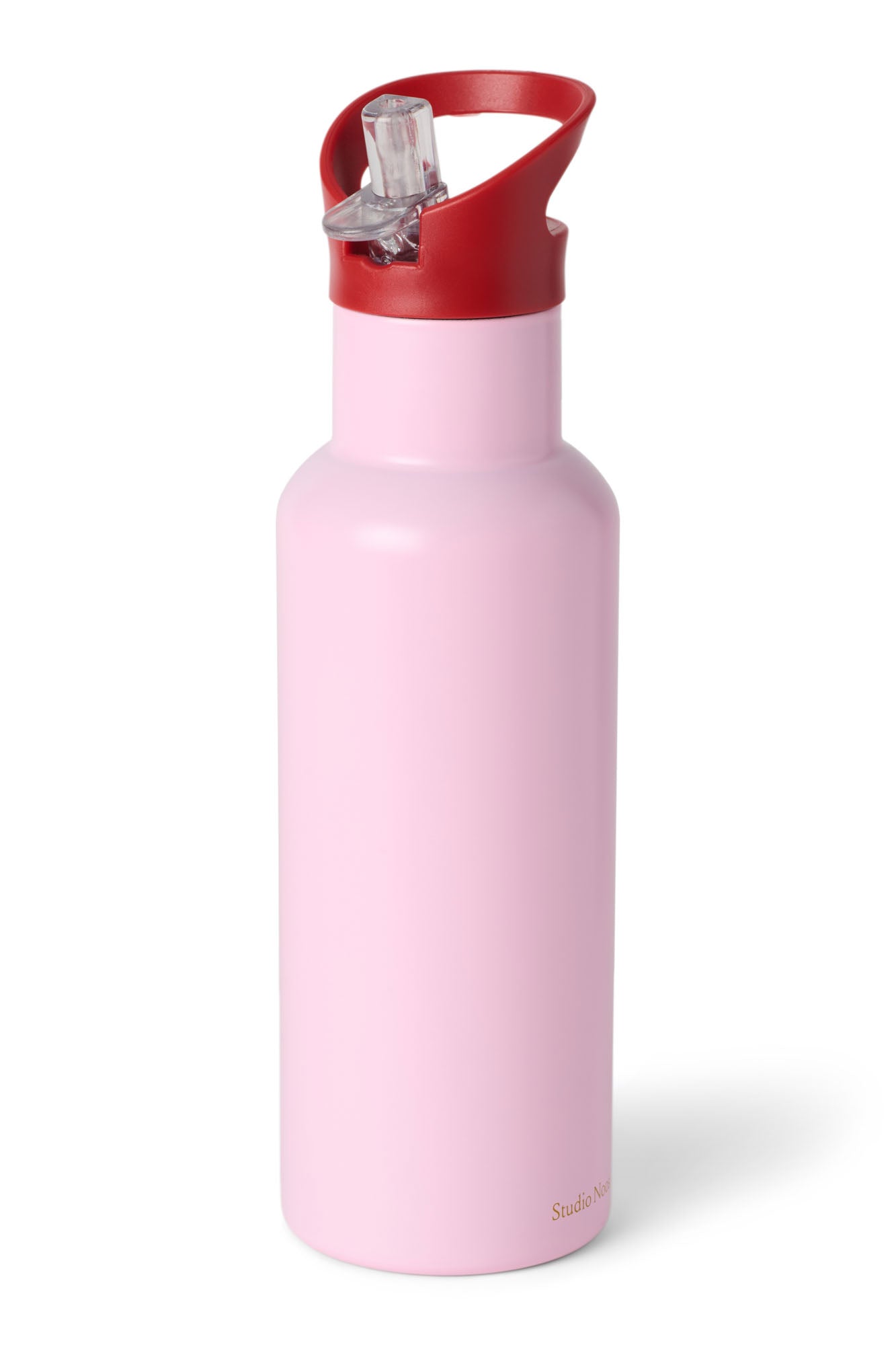 Studio Noos Trinkflasche Edelstahl 500ml Soft Pink Strohhalm