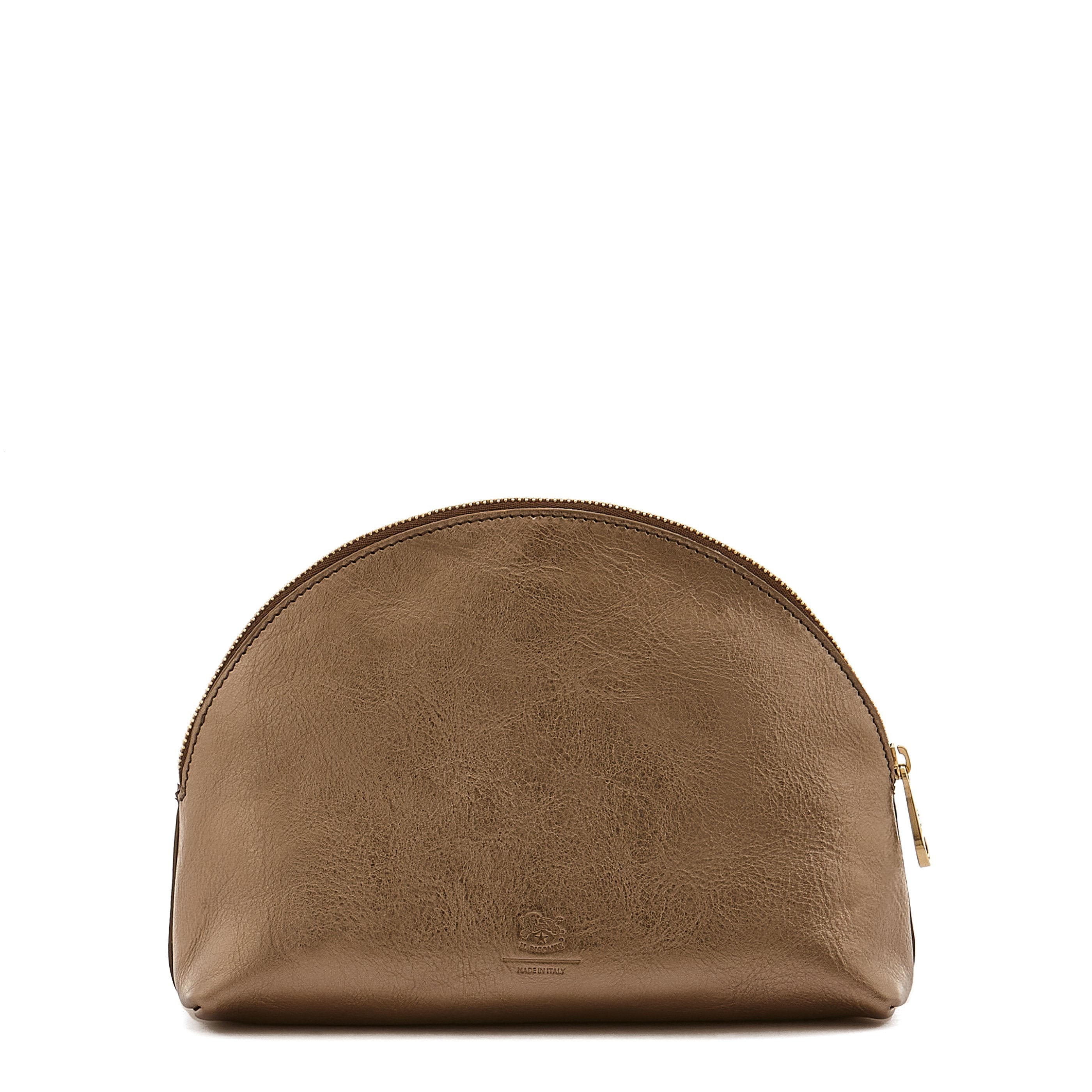 Il Bisonte Bigallo Leder-Pouch Bronze Metallic