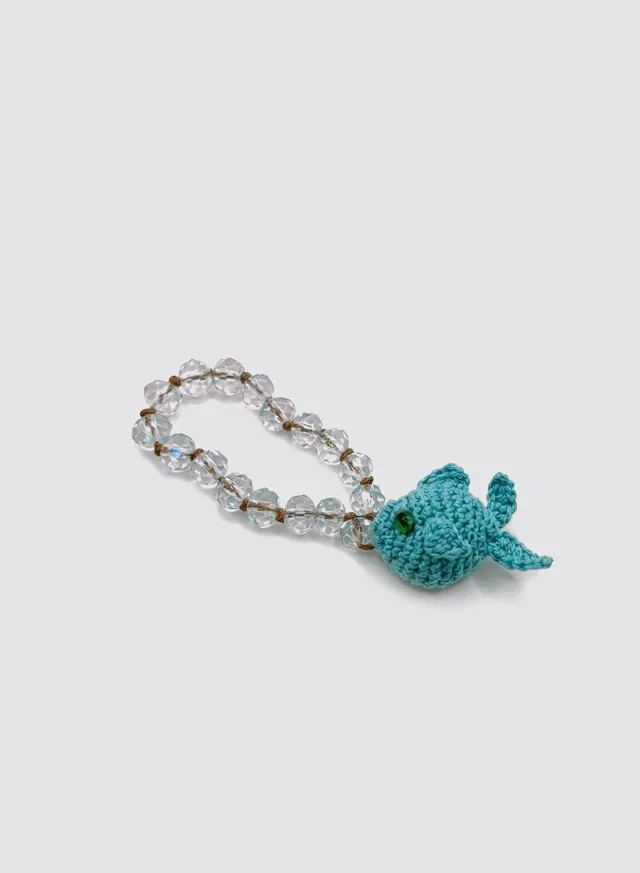 Maria la Rosa Little Fish Charm Türkis Perlen