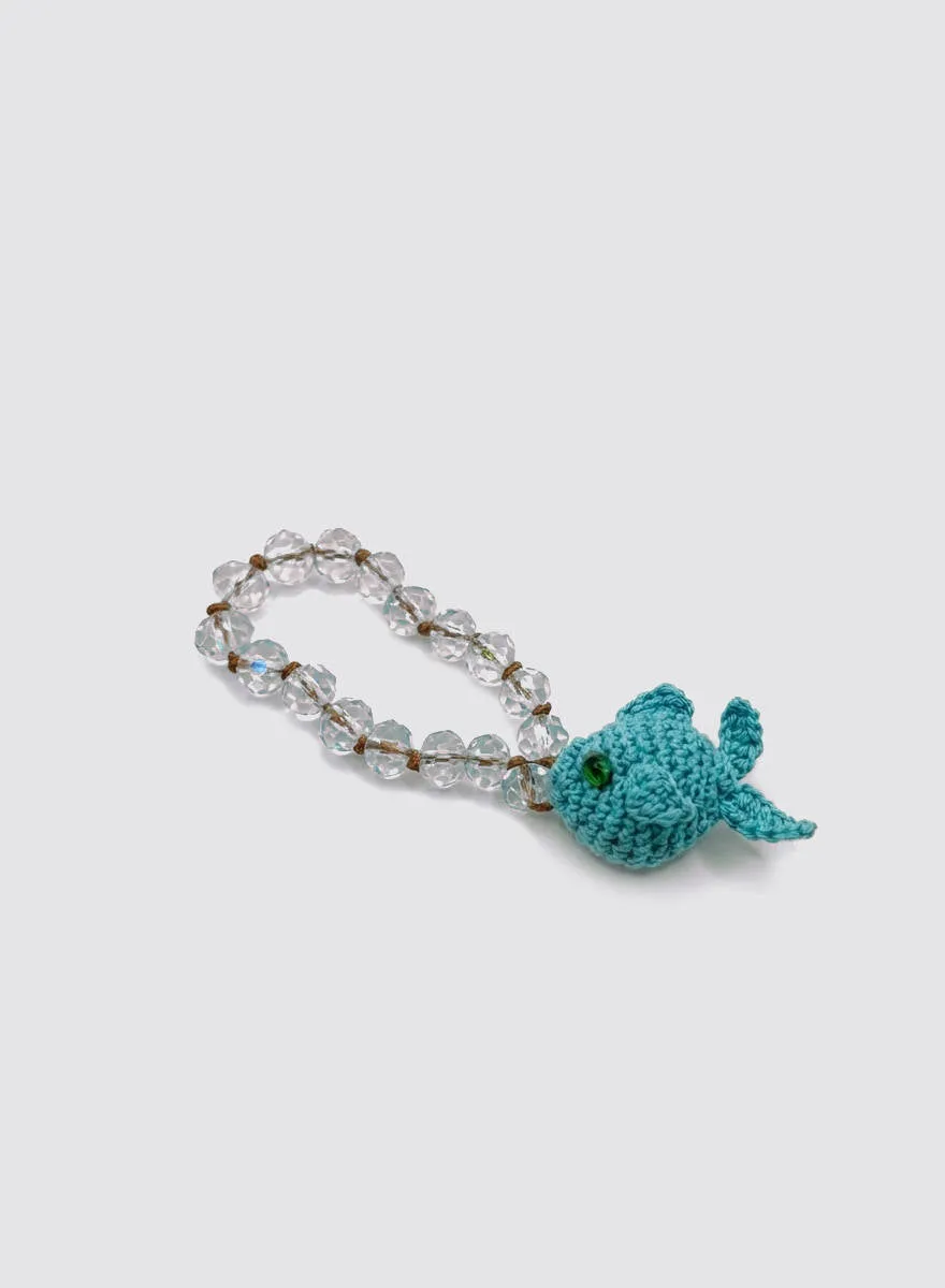 Maria la Rosa Little Fish Charm Türkis Perlen