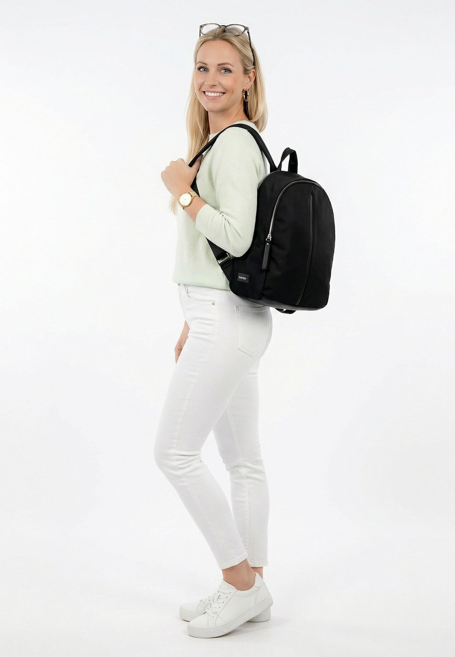 SURI FREY Pauly Backpack Rucksack Schwarz mit 2 Hauptfächern