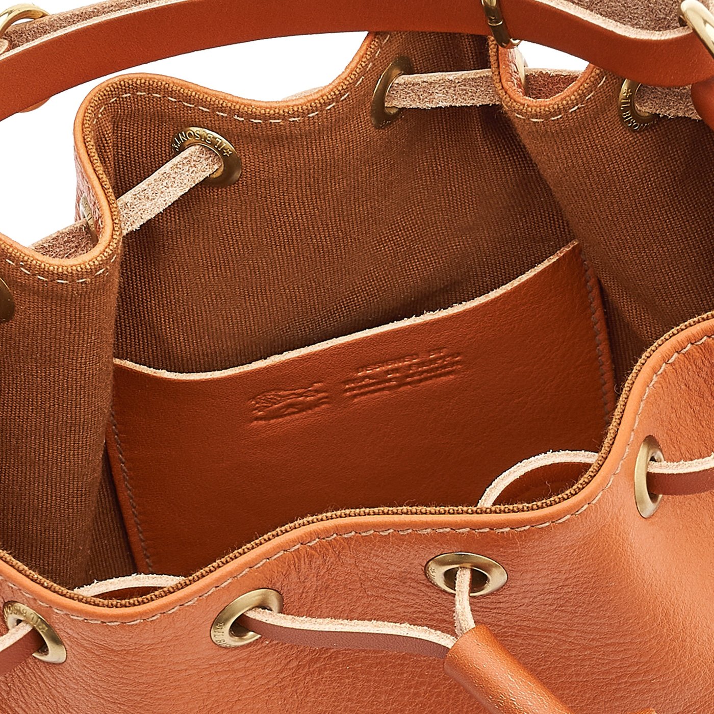 Il Bisonte Beuteltasche Handtasche caramel Rindsleder