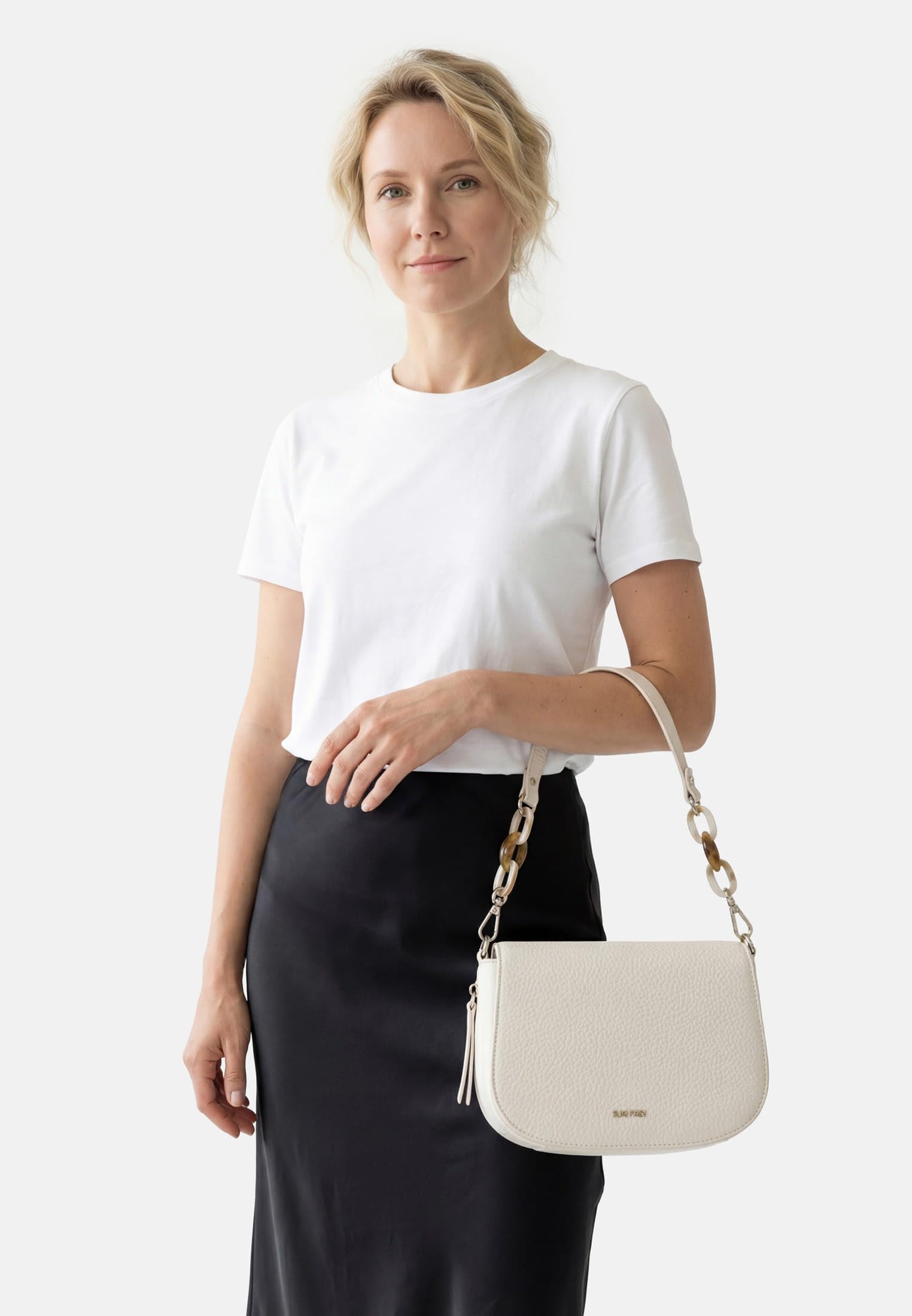 SURI FREY SFY Jeanny 17181 Umhängetasche Beige Kette