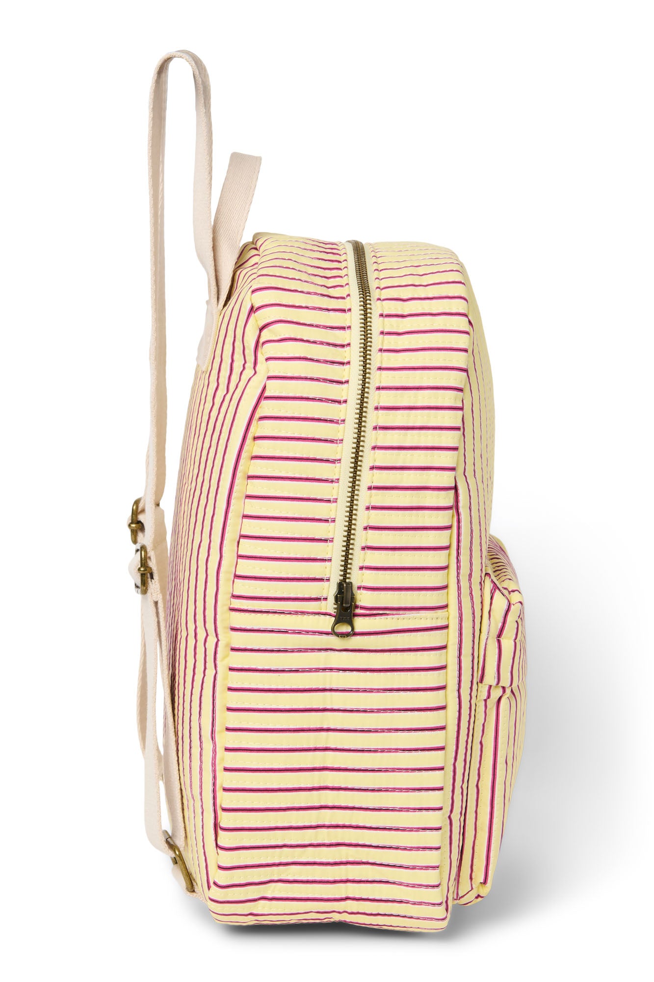 Studio Noos Poplin Striped Midi Rucksack Butter Yellow Kinder