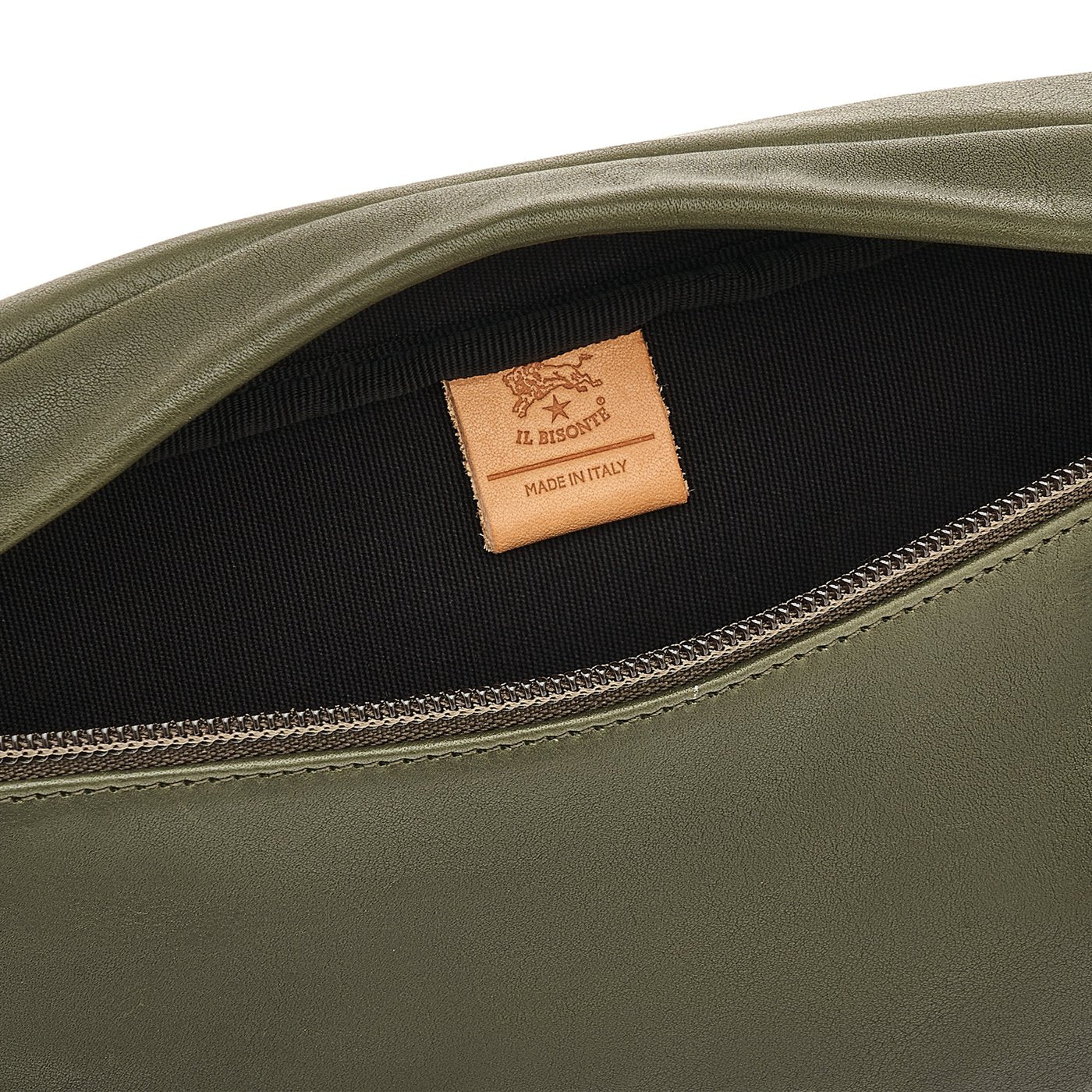 Il Bisonte Cestello Gürteltasche Vollleder Grün