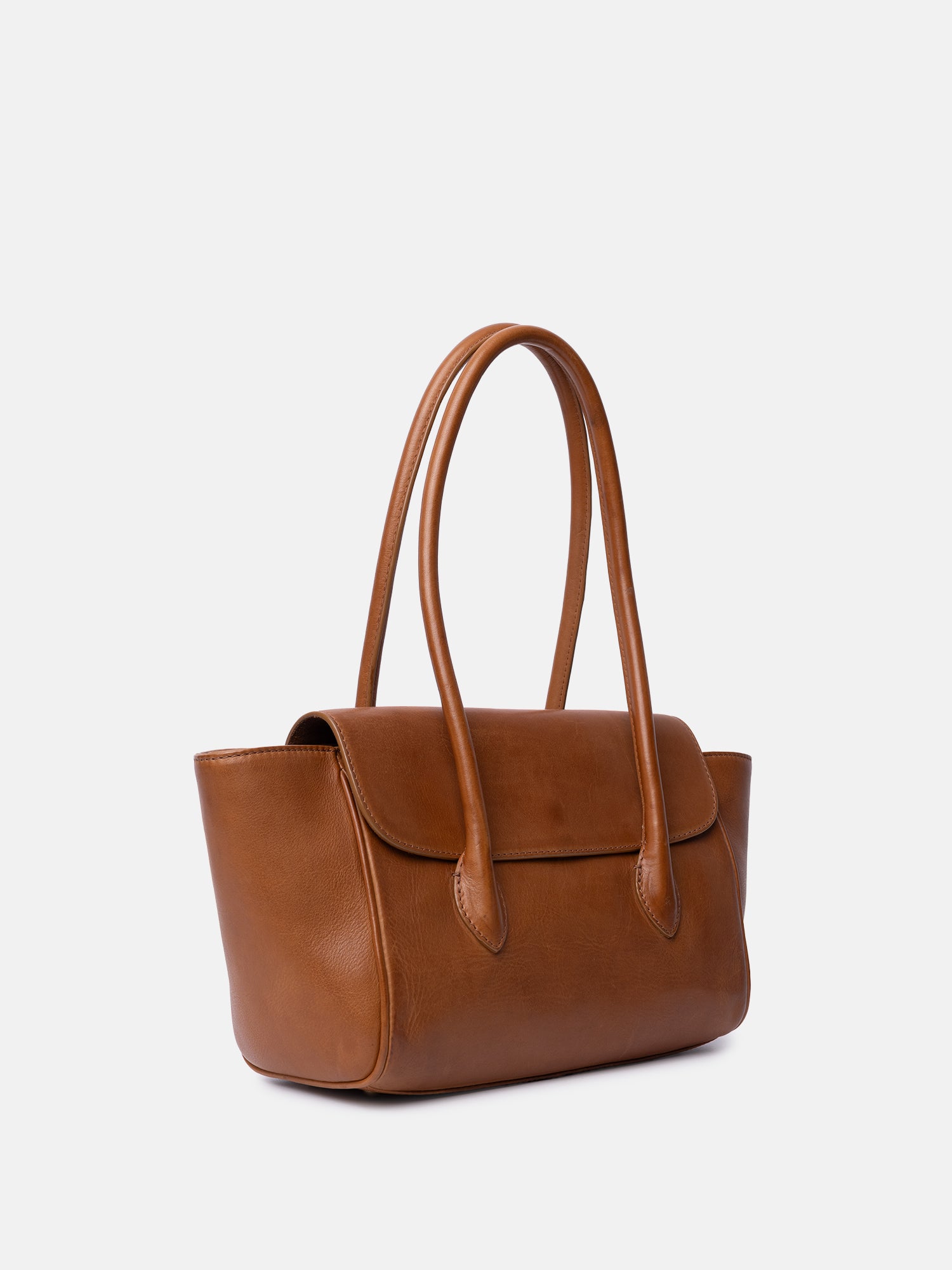 RE:DESIGNED Sisu Small Handtasche Tan Vollleder