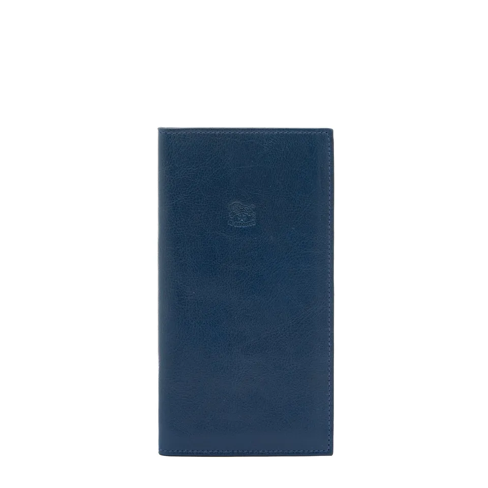 Il Bisonte Portafoglio Geldbörse blau Vollleder