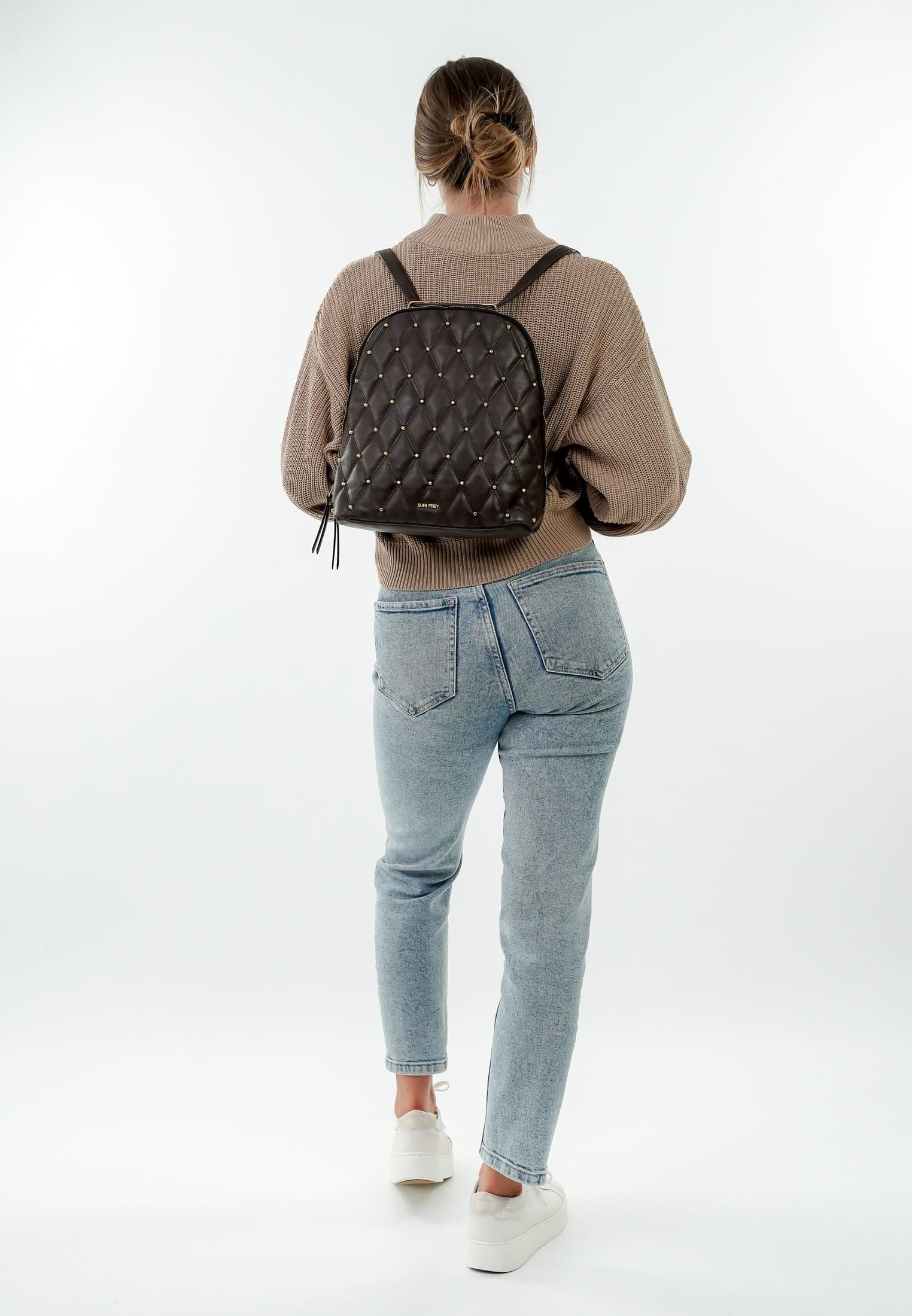 SURI FREY Corey Backpack M Rucksack Braun A4