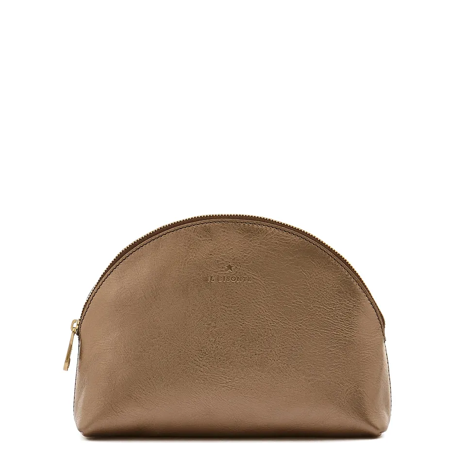 Il Bisonte Bigallo Leder-Pouch Bronze Metallic