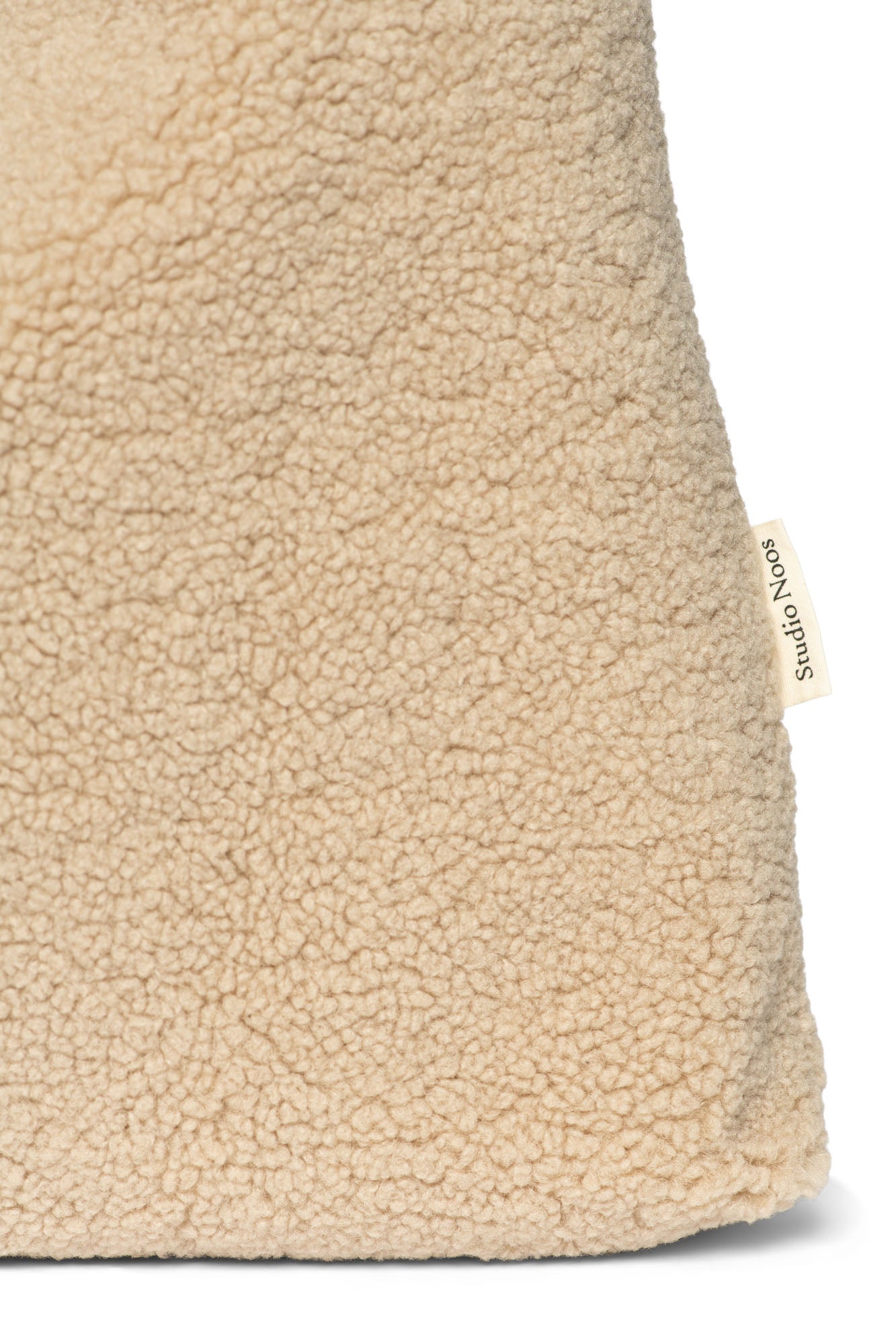 Studio Noos Teddy Mom Bag Shopper Ecru Plüsch