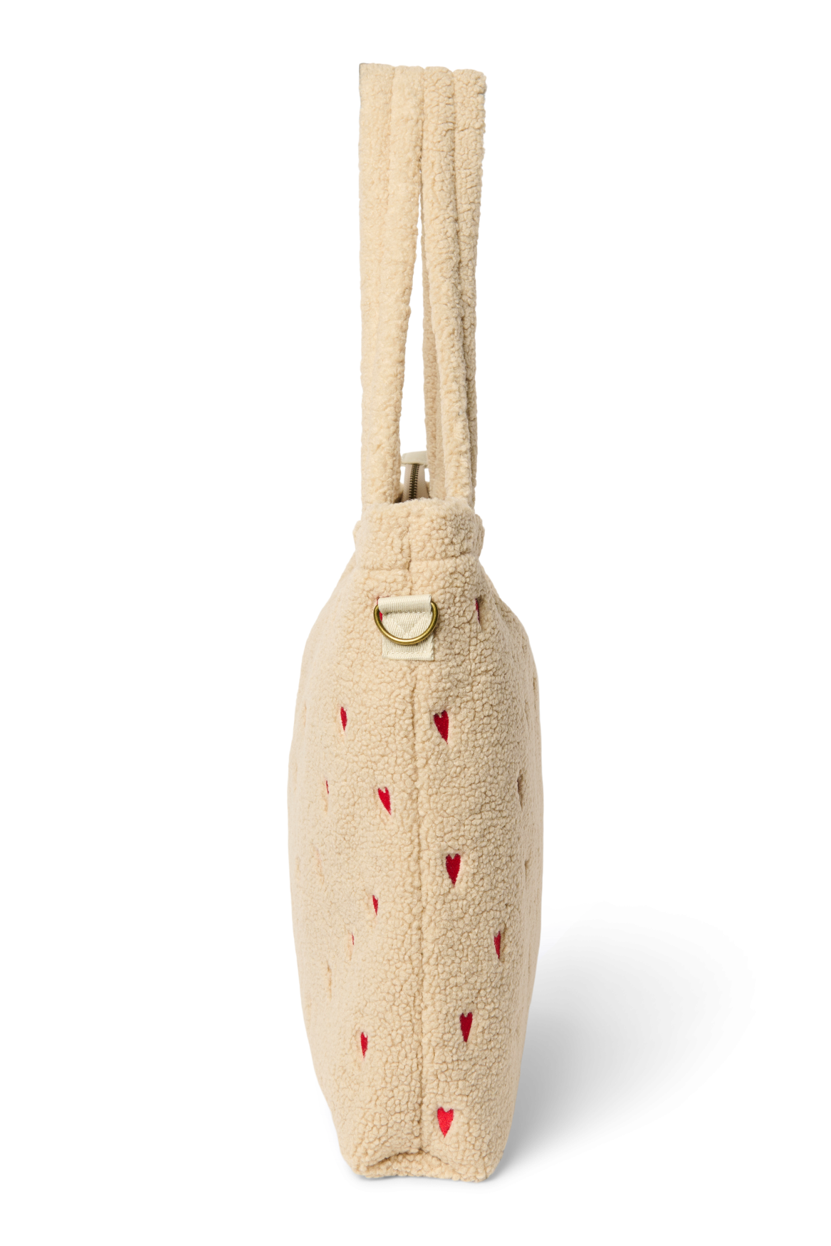 Studio Noos Teddy Wickeltasche Ecru Hearts