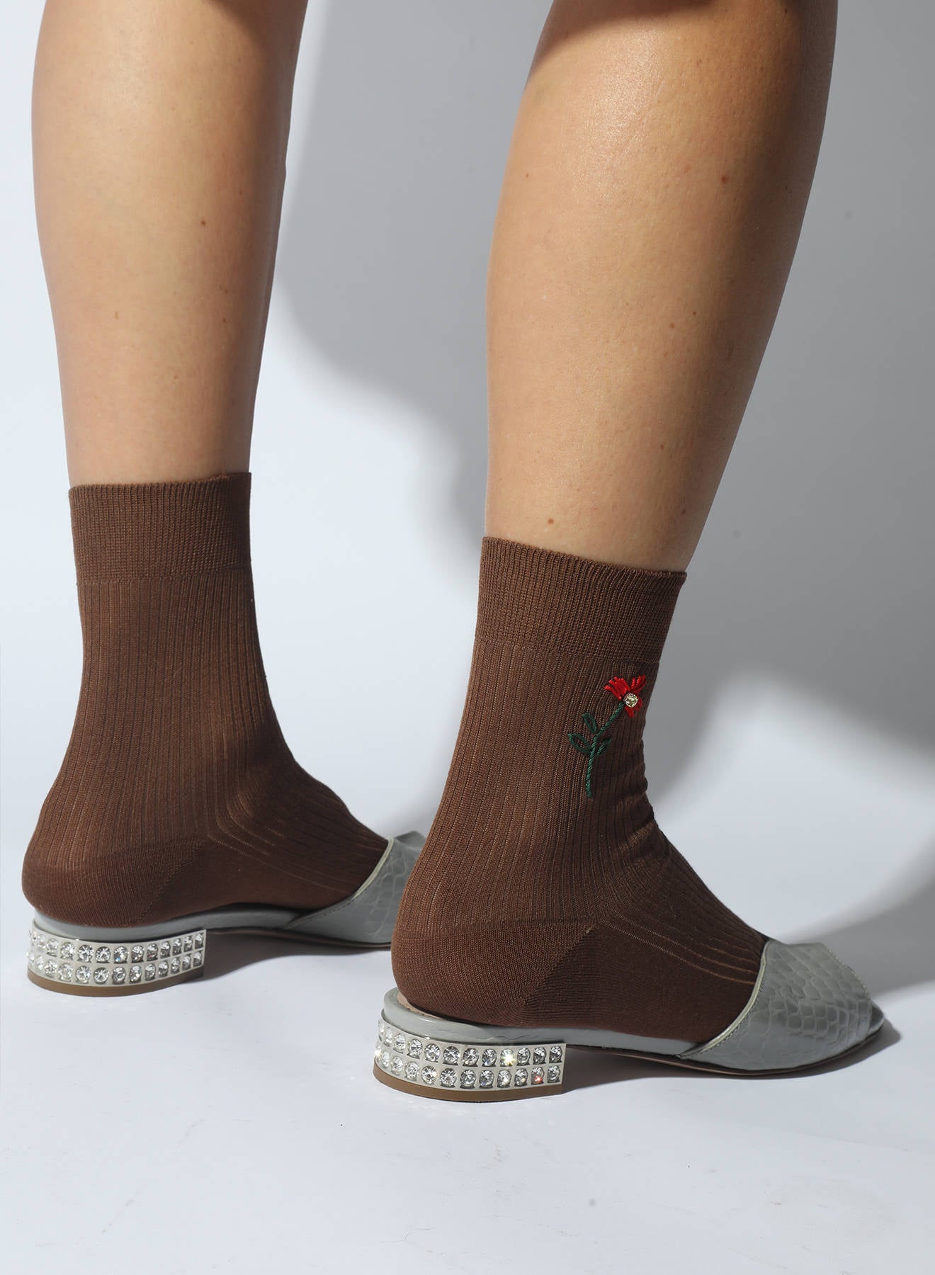 Maria la Rosa Iris WSS26.13 Seidensocken Blau