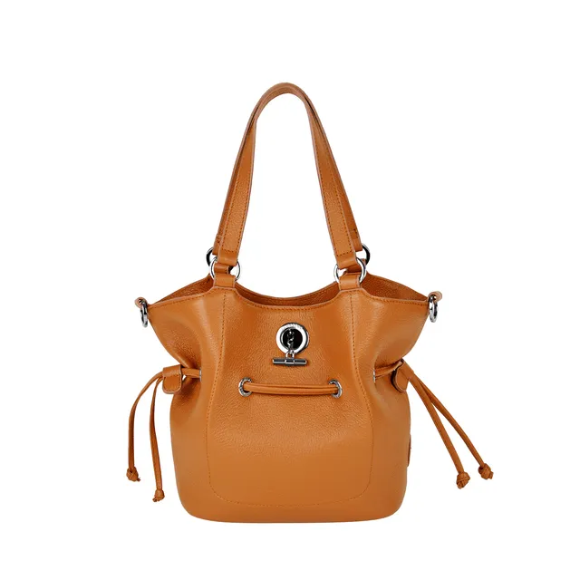Lamarthe Paris S Handtasche Vollleder Orange Klappe