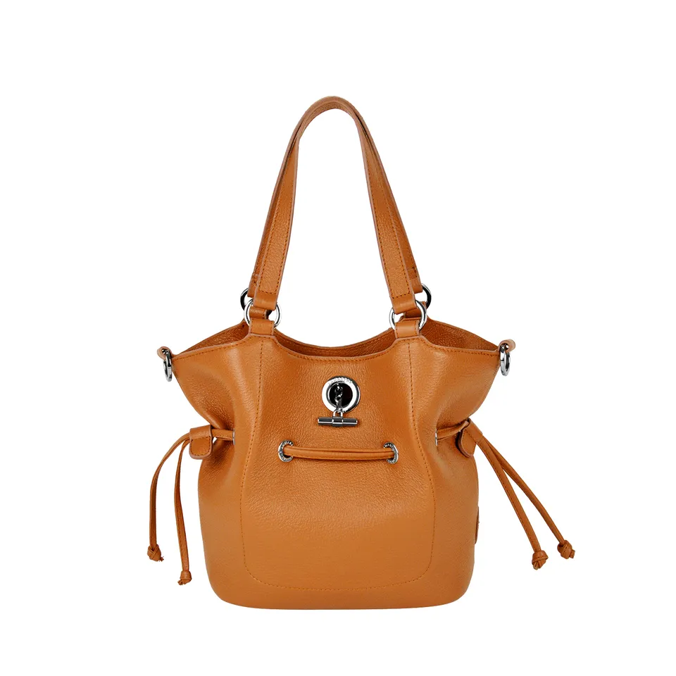 Lamarthe Paris S Handtasche Vollleder Orange Klappe