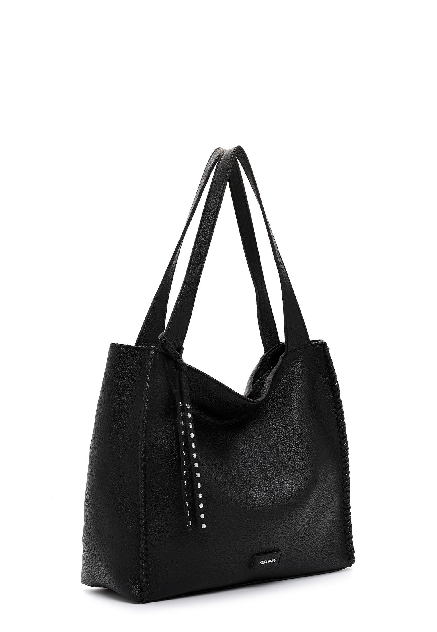 SURI FREY Franzy Cityshopper M Schultertasche Schwarz A4